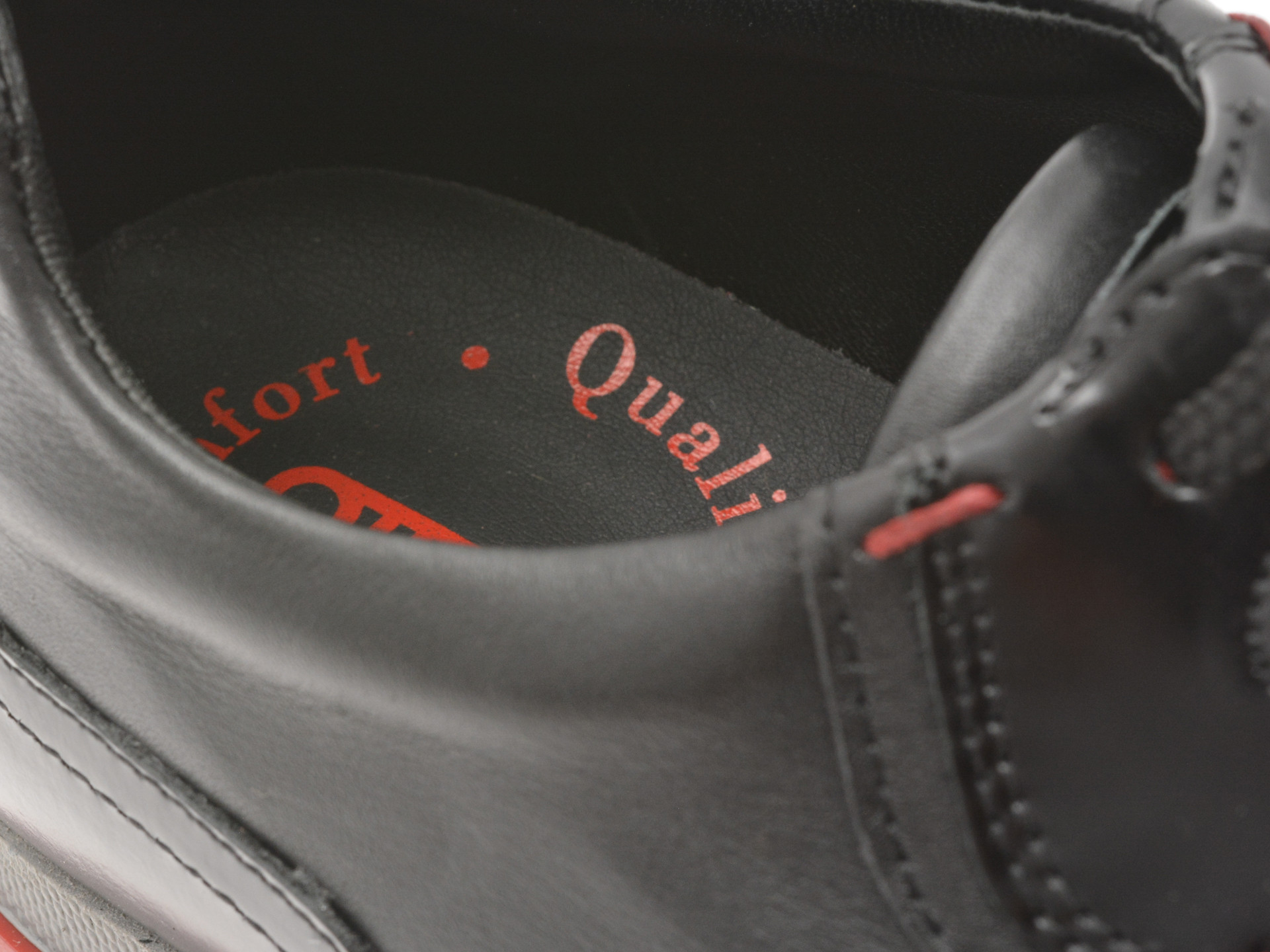 Pantofi sport OTTER negri, 231181, din piele naturala