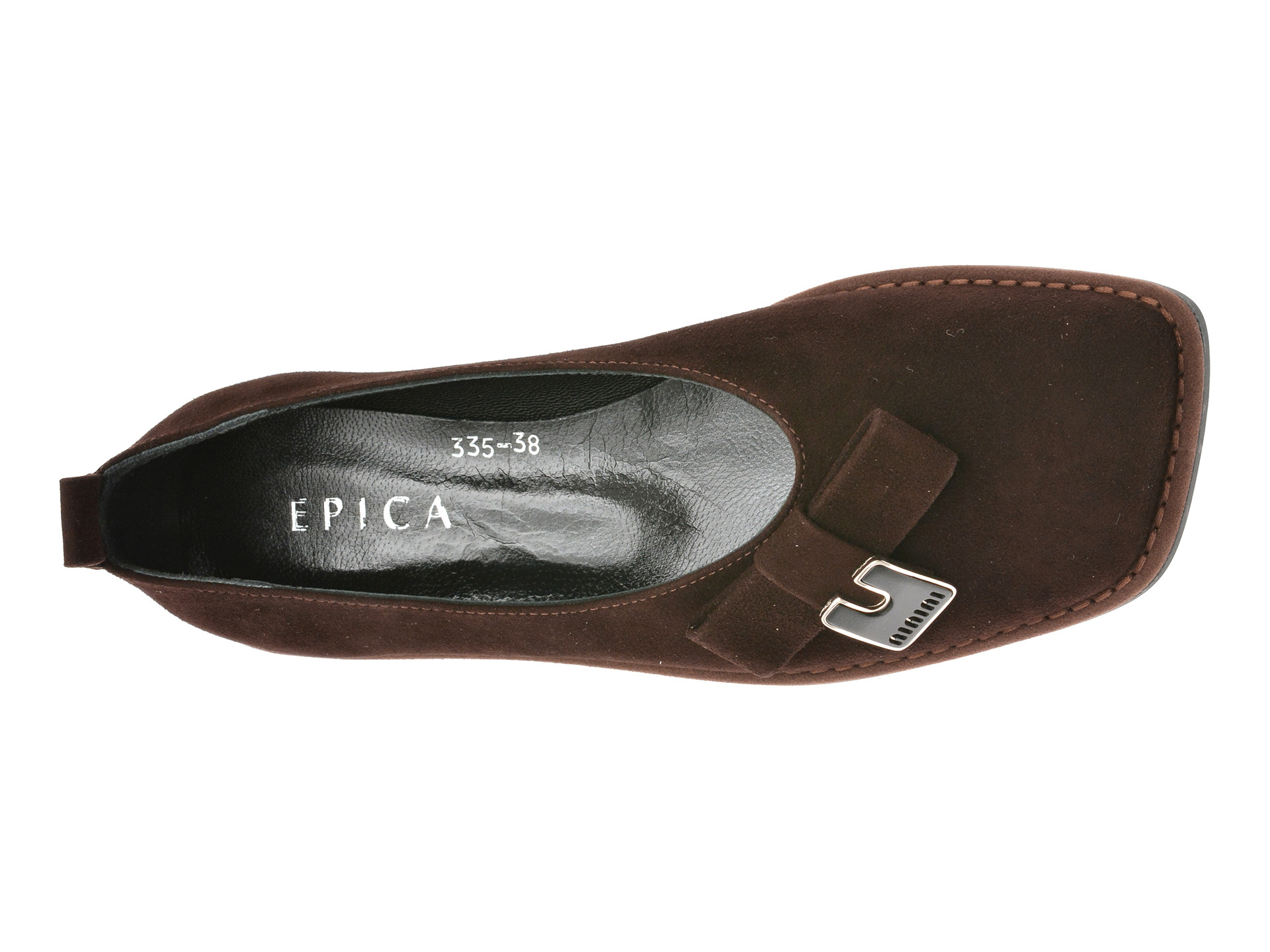 Balerini EPICA maro, 574335, din piele intoarsa