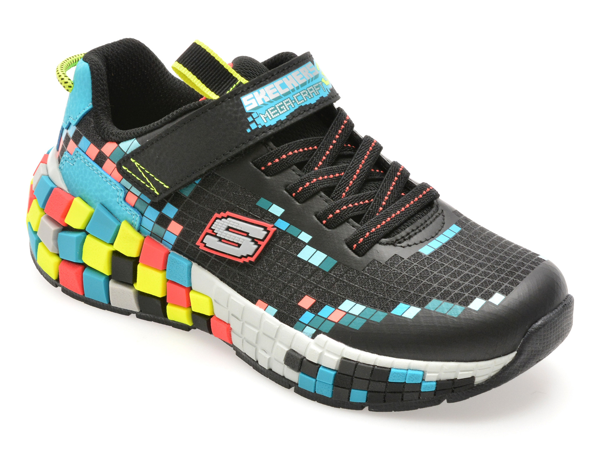 Pantofi sport SKECHERS negri, MEGA-CRAFT 3.0, din material textil