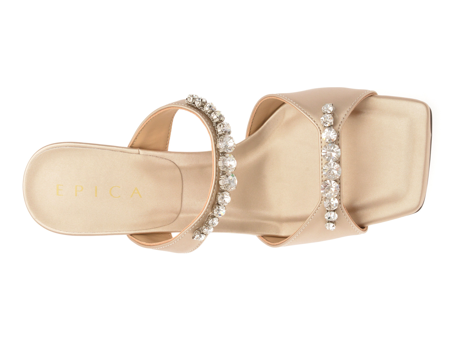 Papuci EPICA aurii, 2368, din material textil