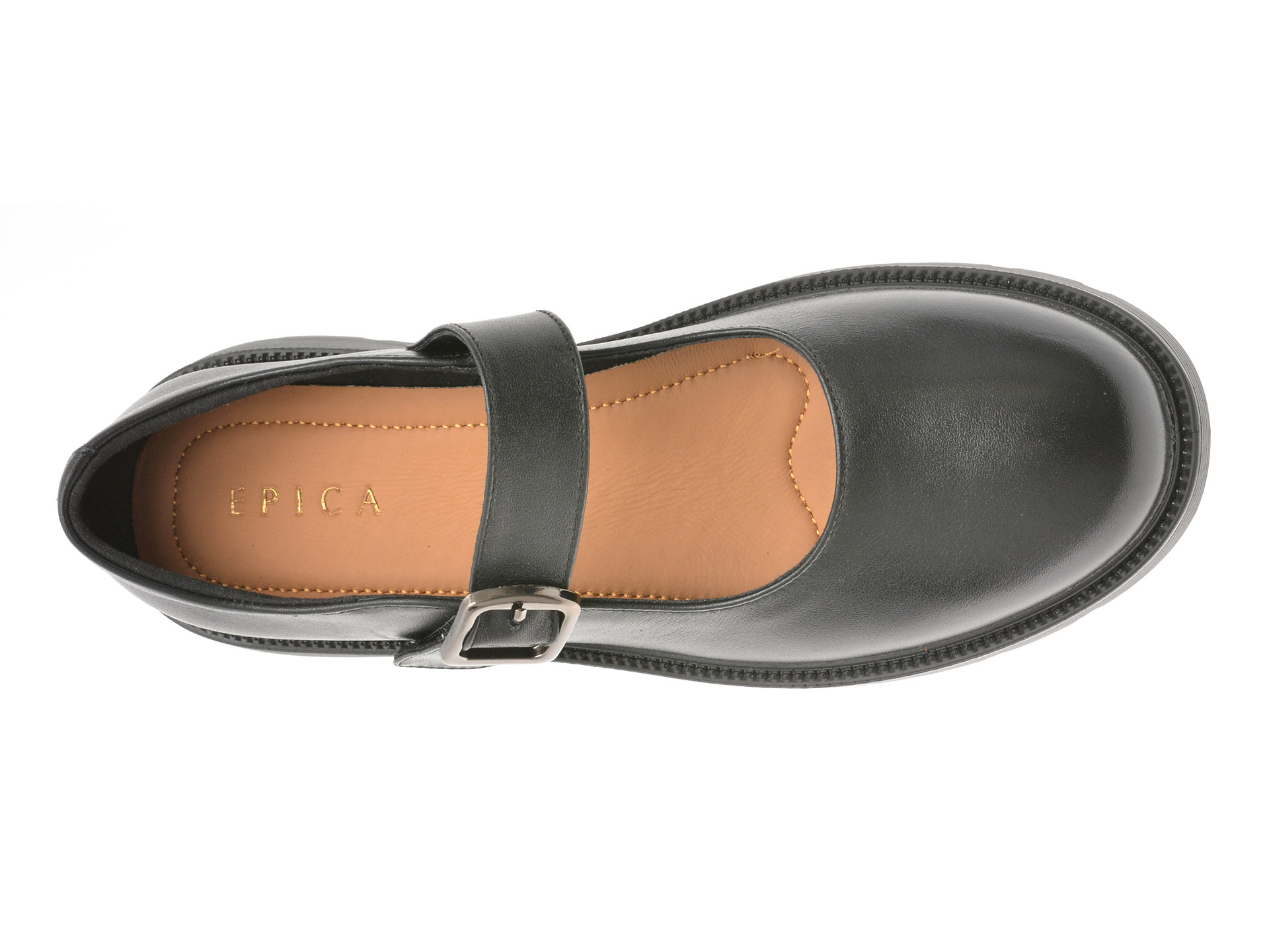 Pantofi EPICA negri, 914, din piele naturala