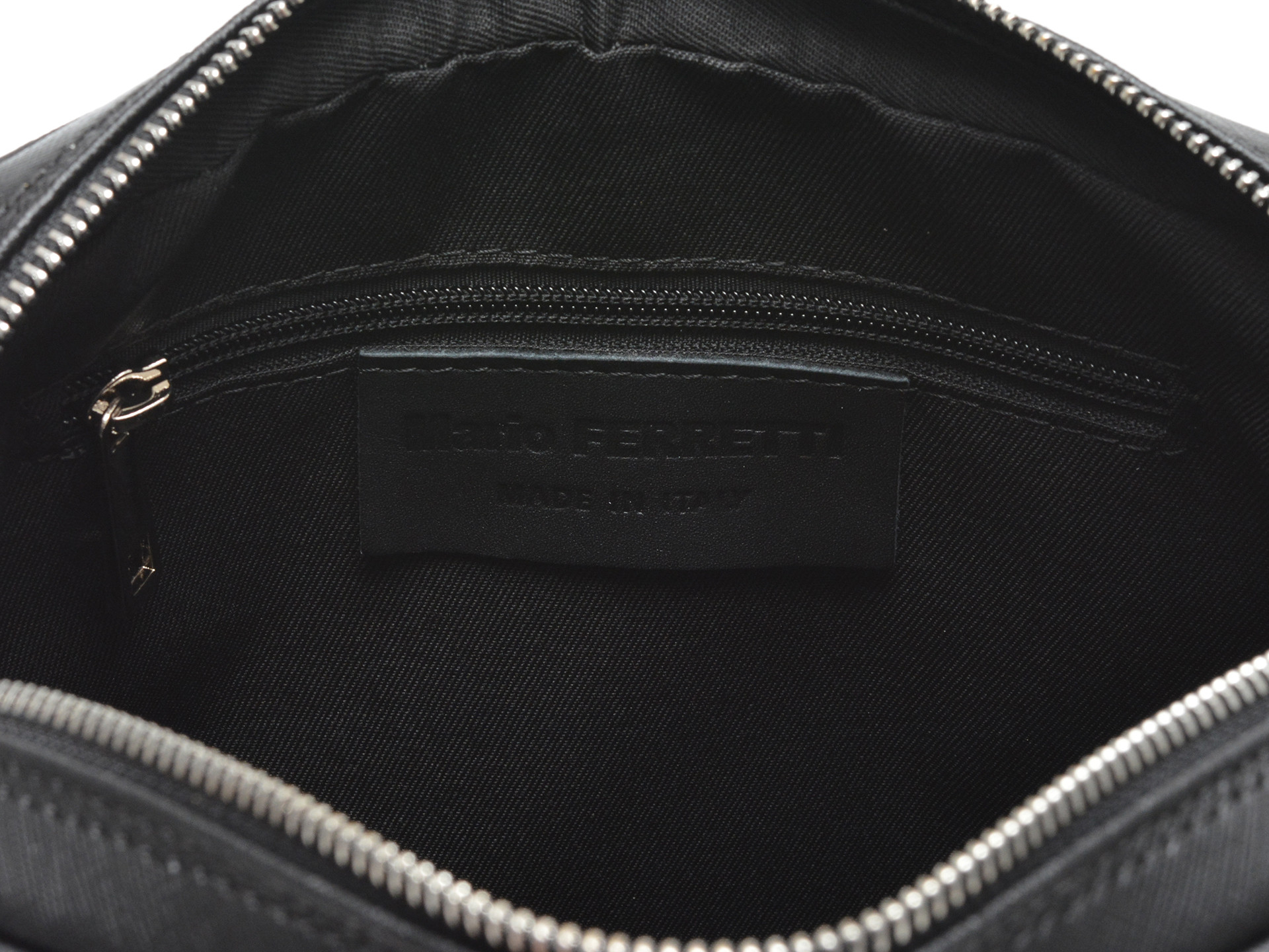 Borseta MARIO FERRETTI negru, BB69, din piele naturala