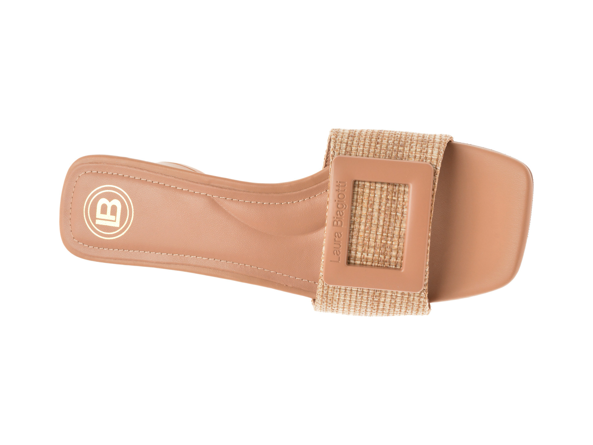 Papuci LAURA BIAGIOTTI maro, 9035, din material textil