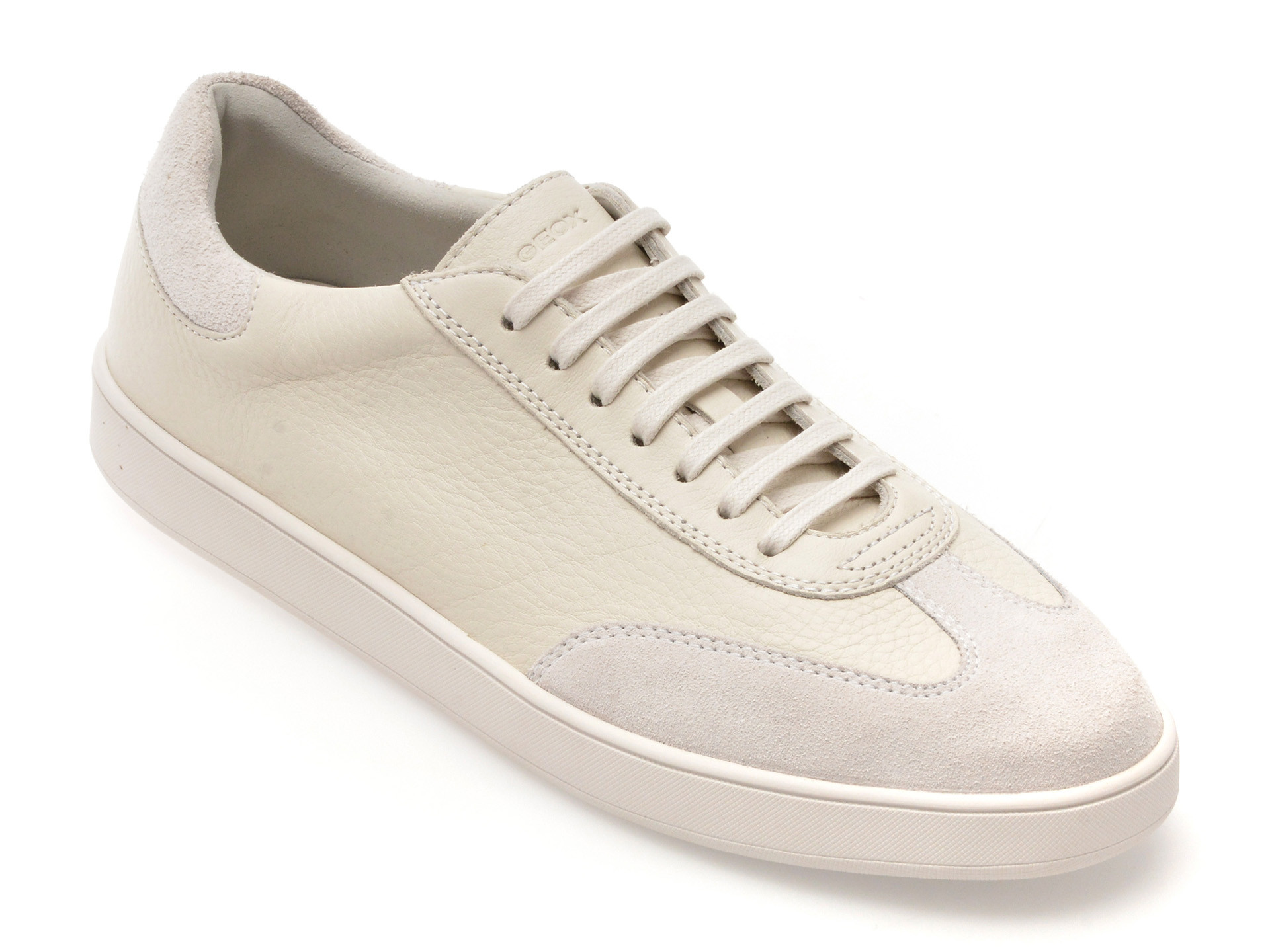 Pantofi sport GEOX albi, U55CHA, din piele naturala