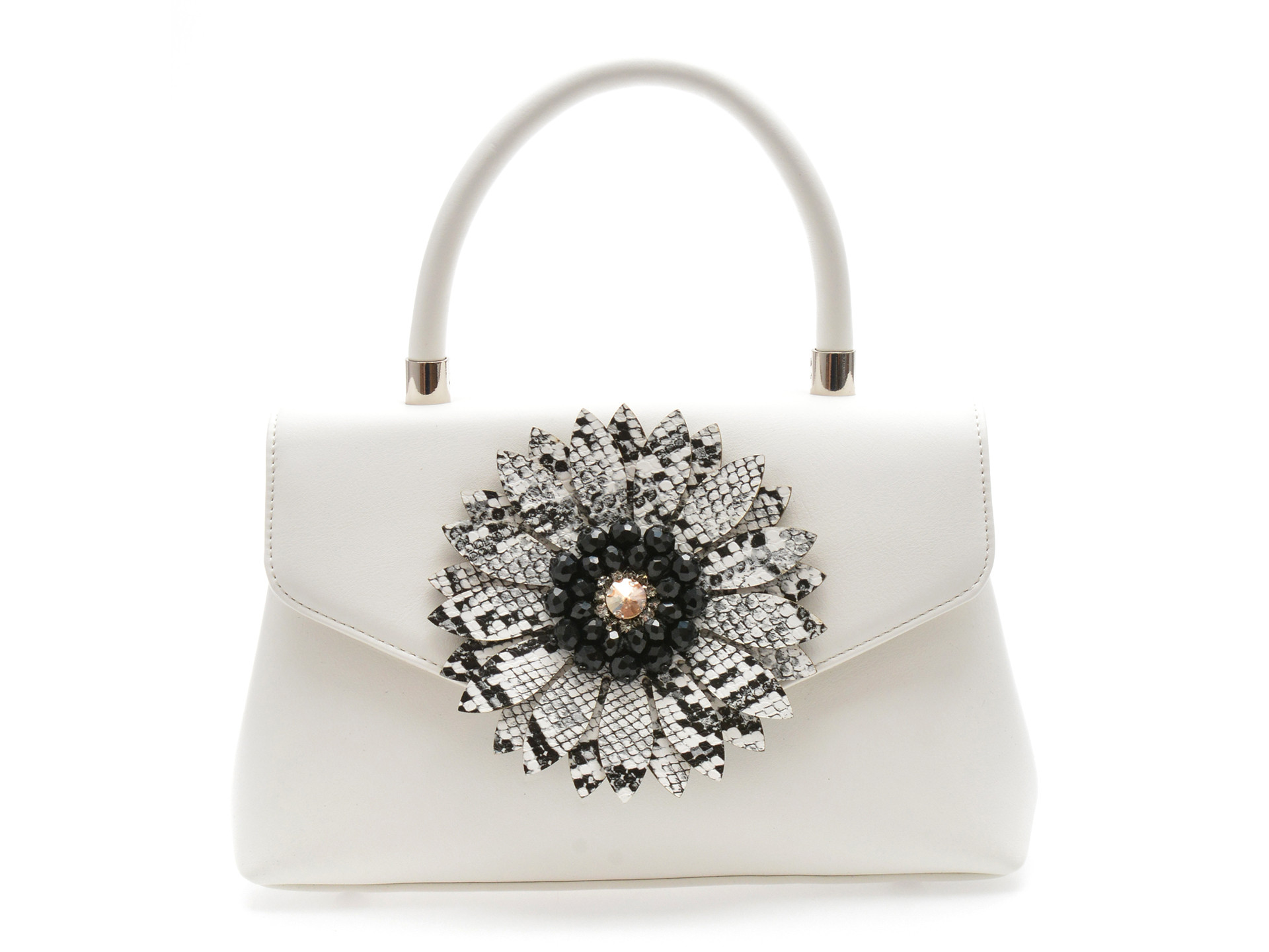 Geanta EPICA alba, 720, din piele ecologica