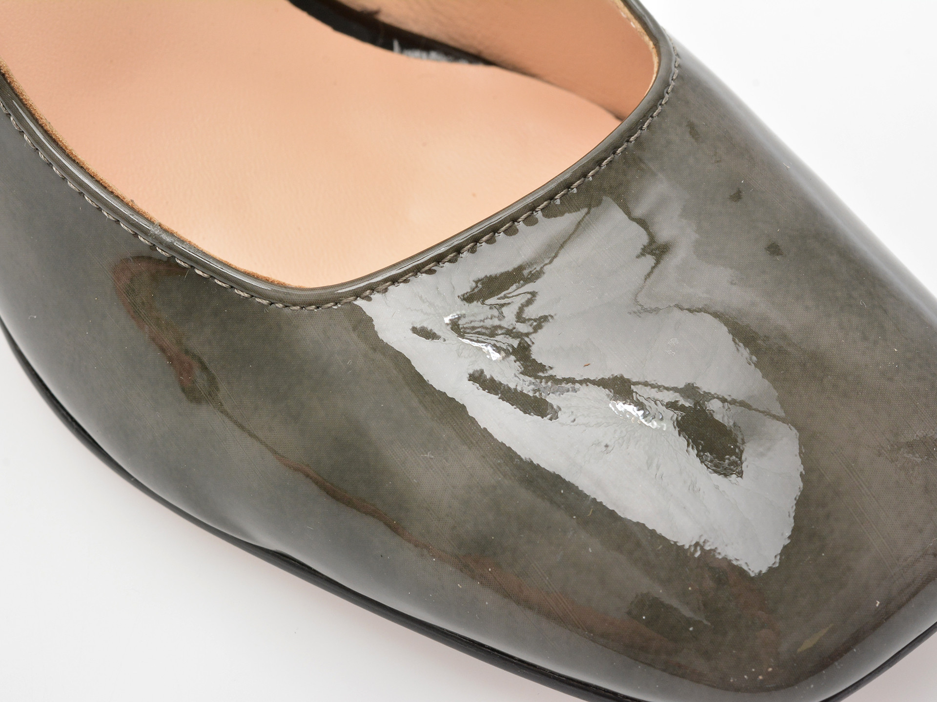 Pantofi eleganti EPICA gri, 71822, din piele naturala lacuita