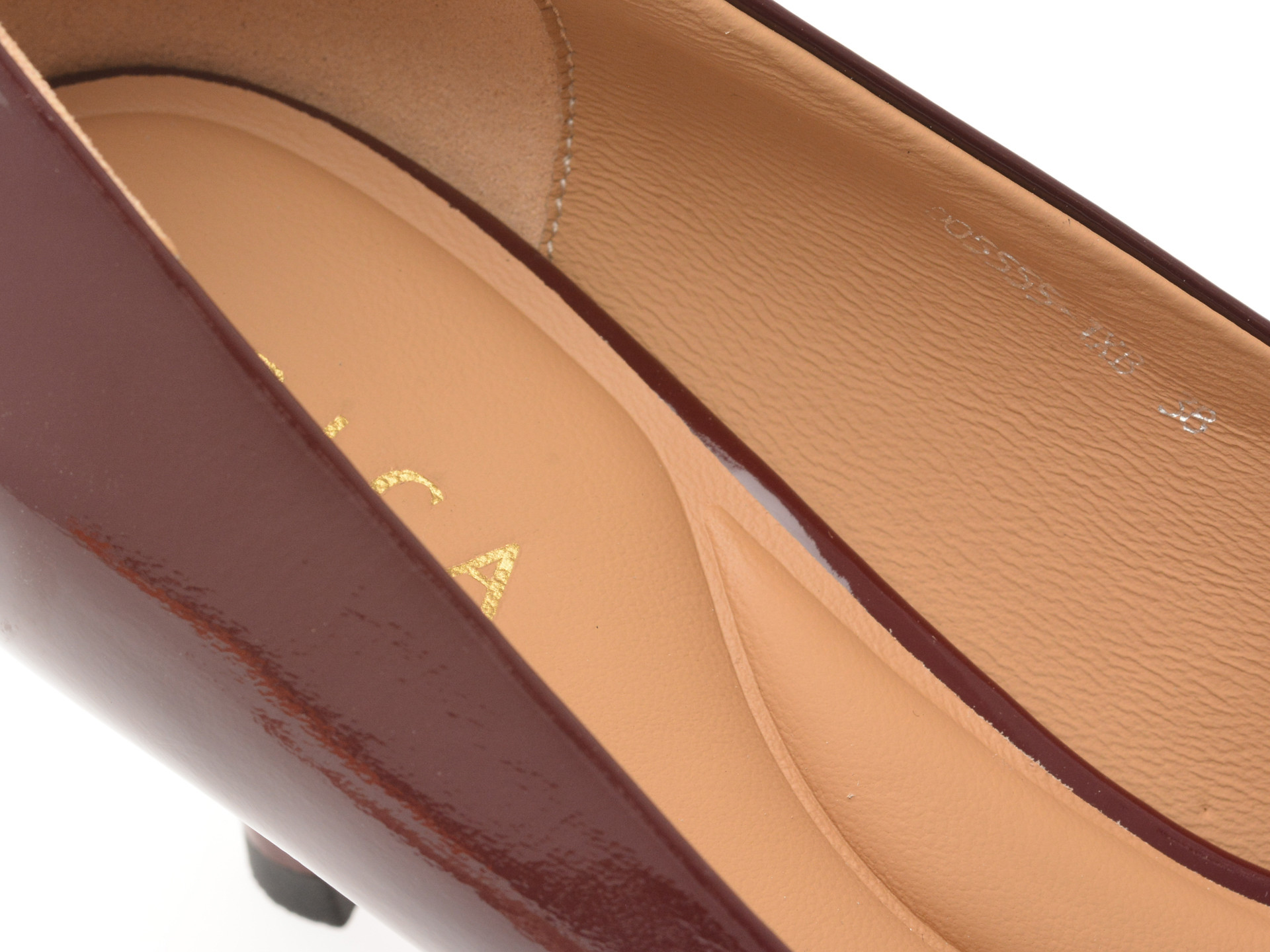 Pantofi eleganti EPICA visinii, D05555, din piele naturala lacuita