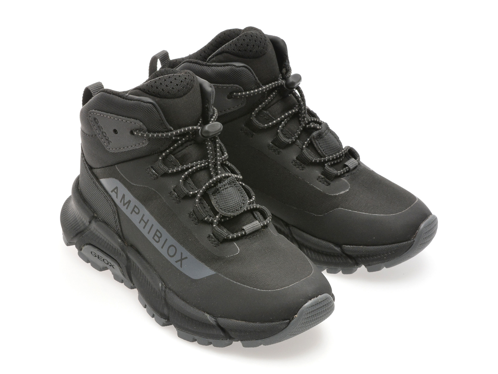 Ghete GEOX negre, J46LCA, din material textil