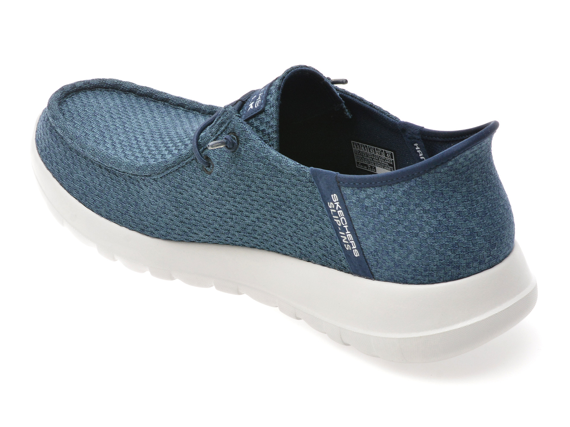 Mocasini SKECHERS bleumarin, GO WALK MAX, din material textil