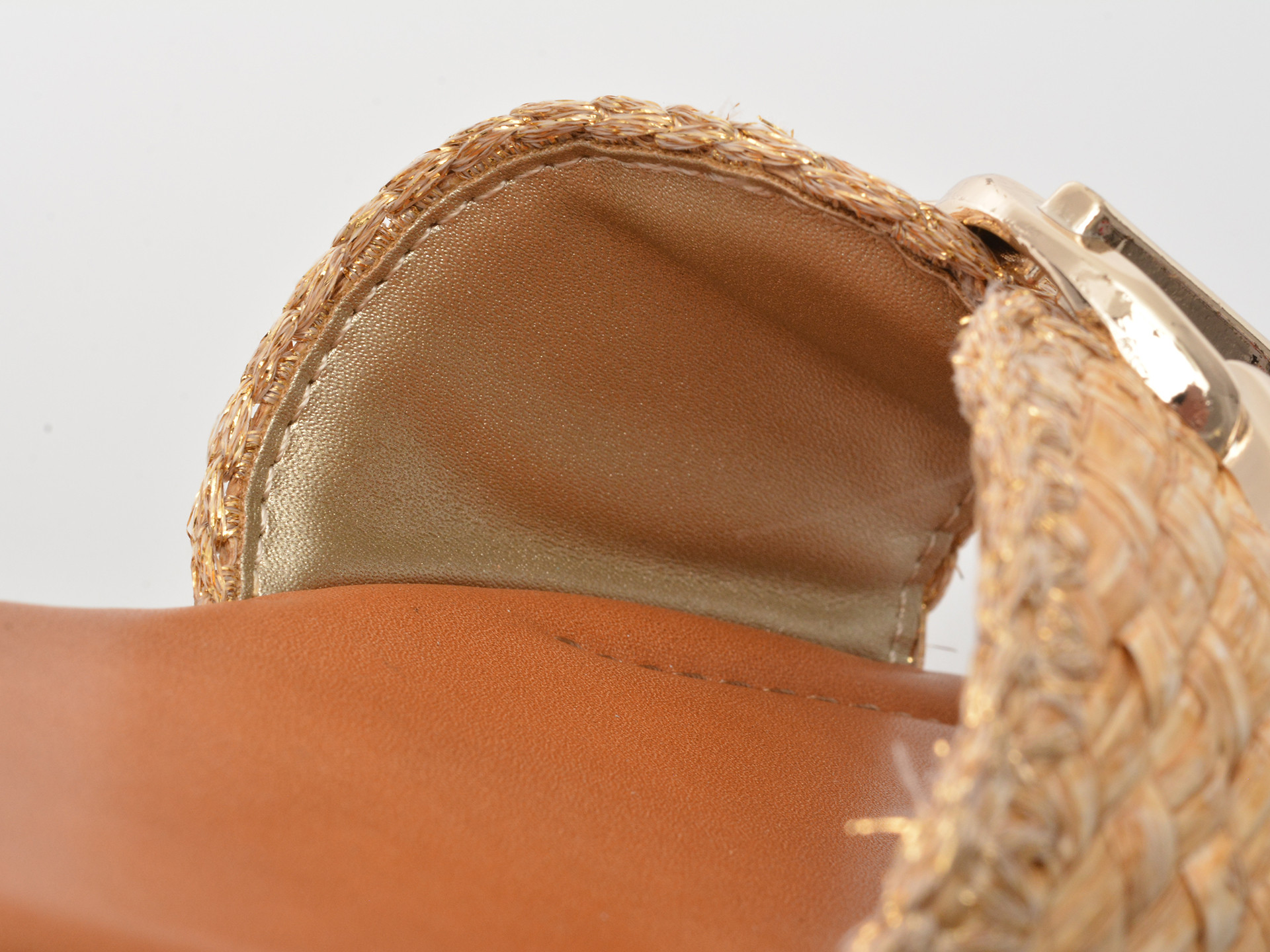 Sandale ALDO aurii, GOASSI 710, din material textil