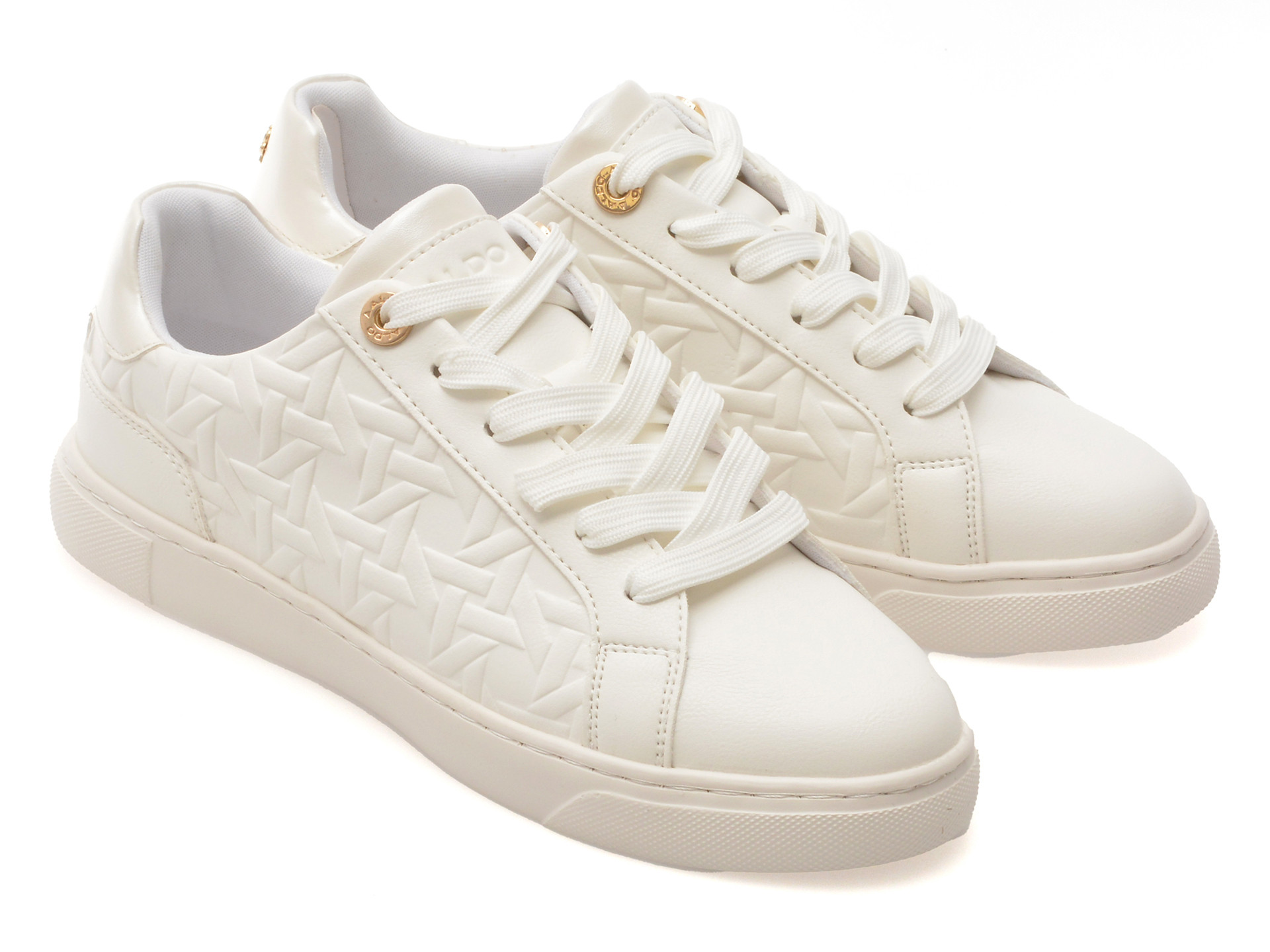 Pantofi sport ALDO albi, CLUBLUX 115, din piele ecologica