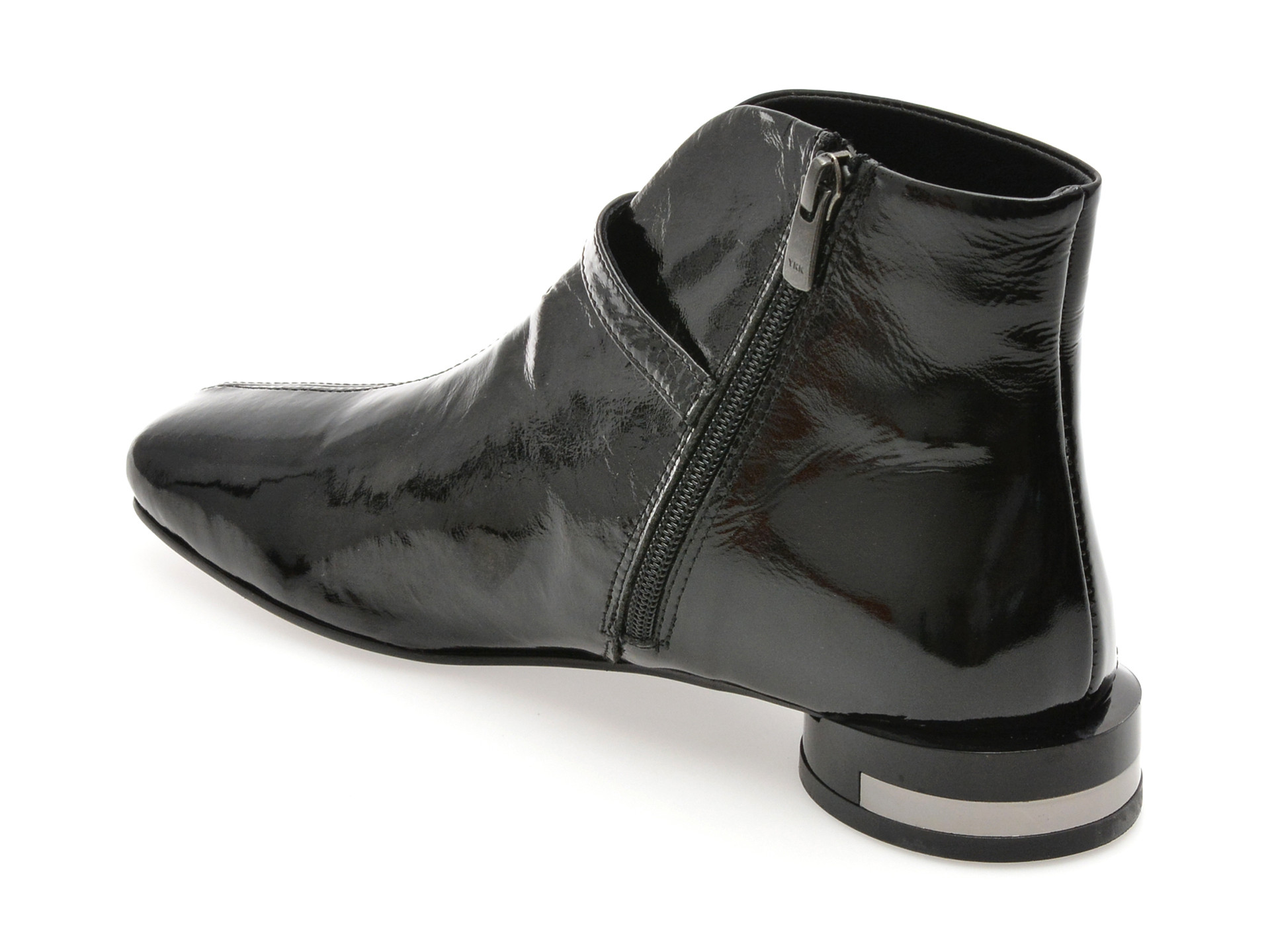 Ghete EPICA negre, 1474349, din piele naturala lacuita