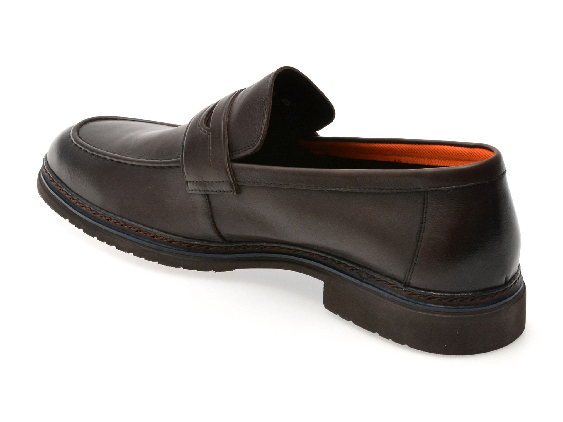 Mocasini eleganti EPICA maro, QA82AB, din piele naturala