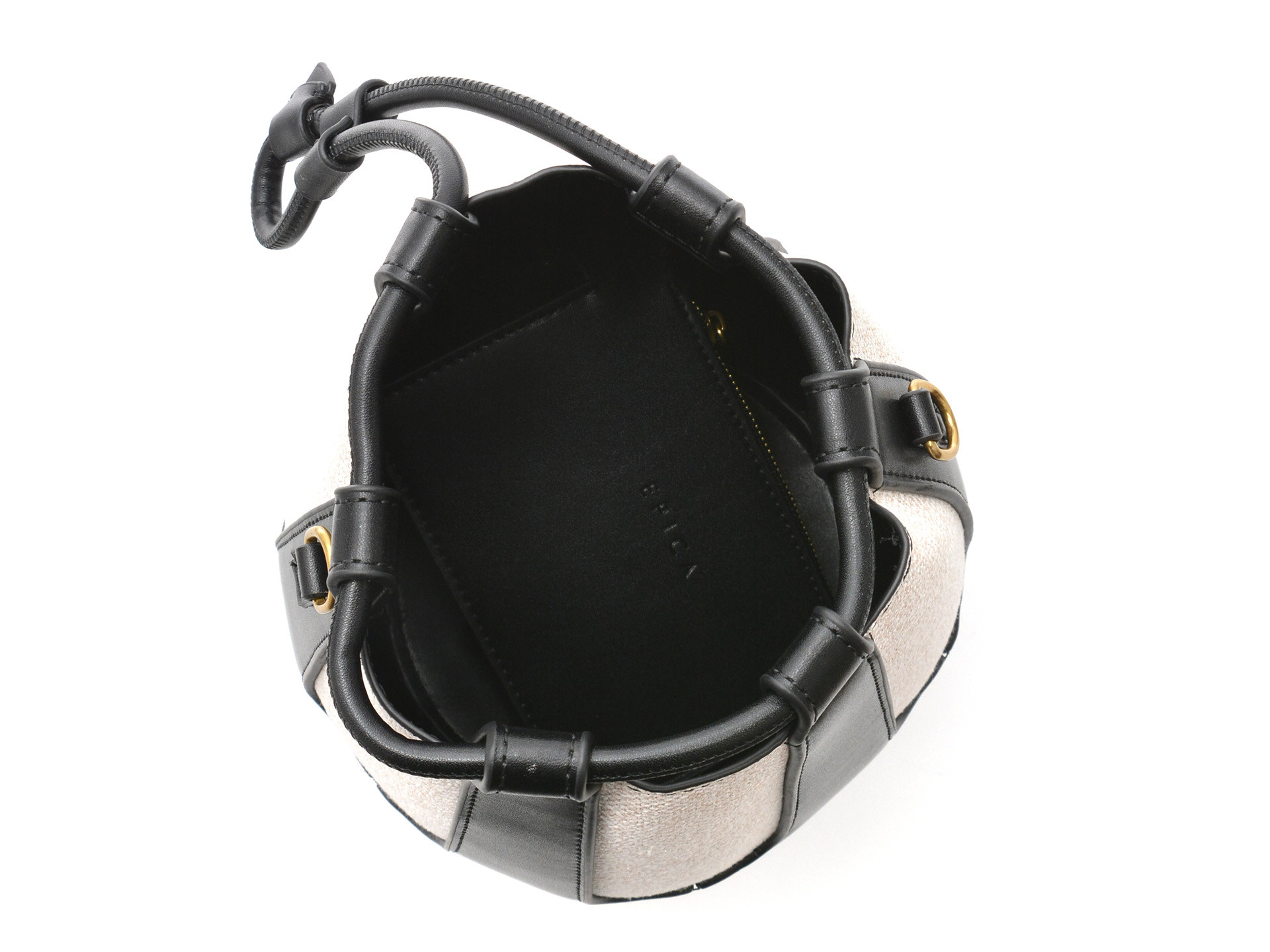 Geanta EPICA alb-negru, 2, din material textil