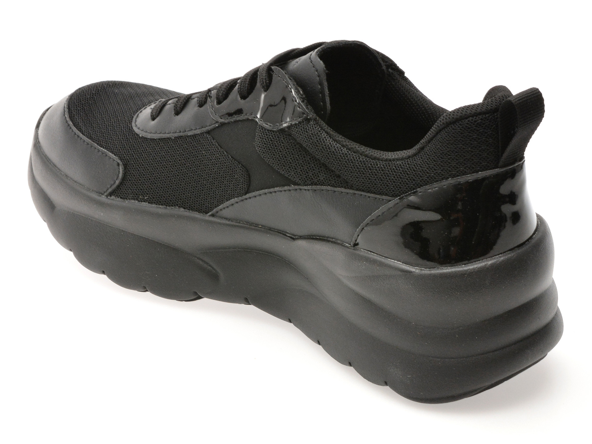 Pantofi sport GEOX negri, D551FD, din material textil