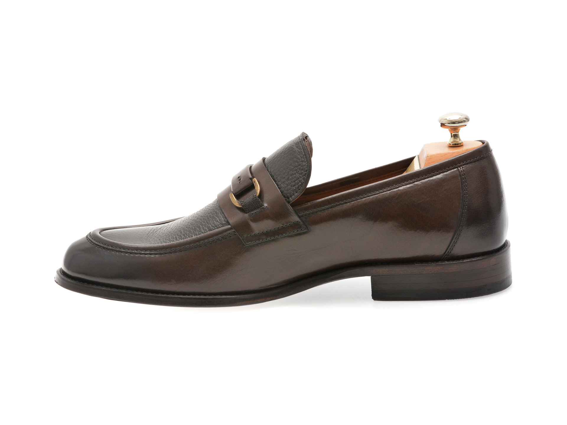 Mocasini eleganti LE COLONEL maro, 63933, din piele naturala