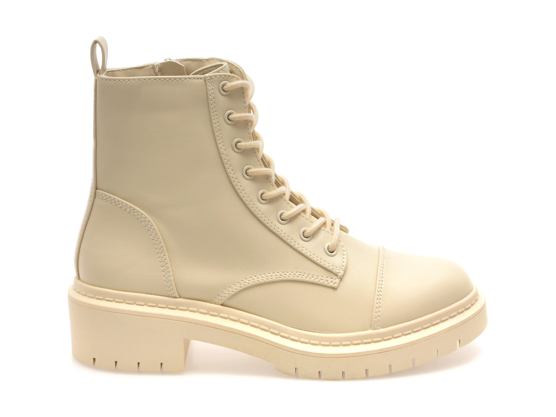 Bocanci ALDO albi, GOER 110, din piele ecologica