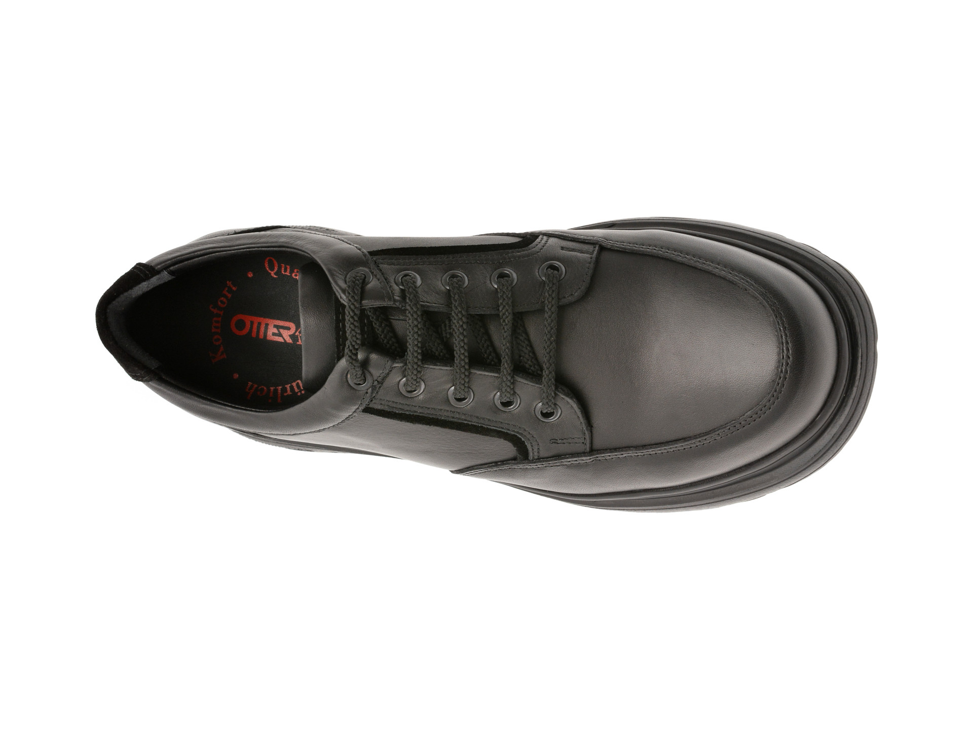 Pantofi OTTER negri, 5373, din piele naturala