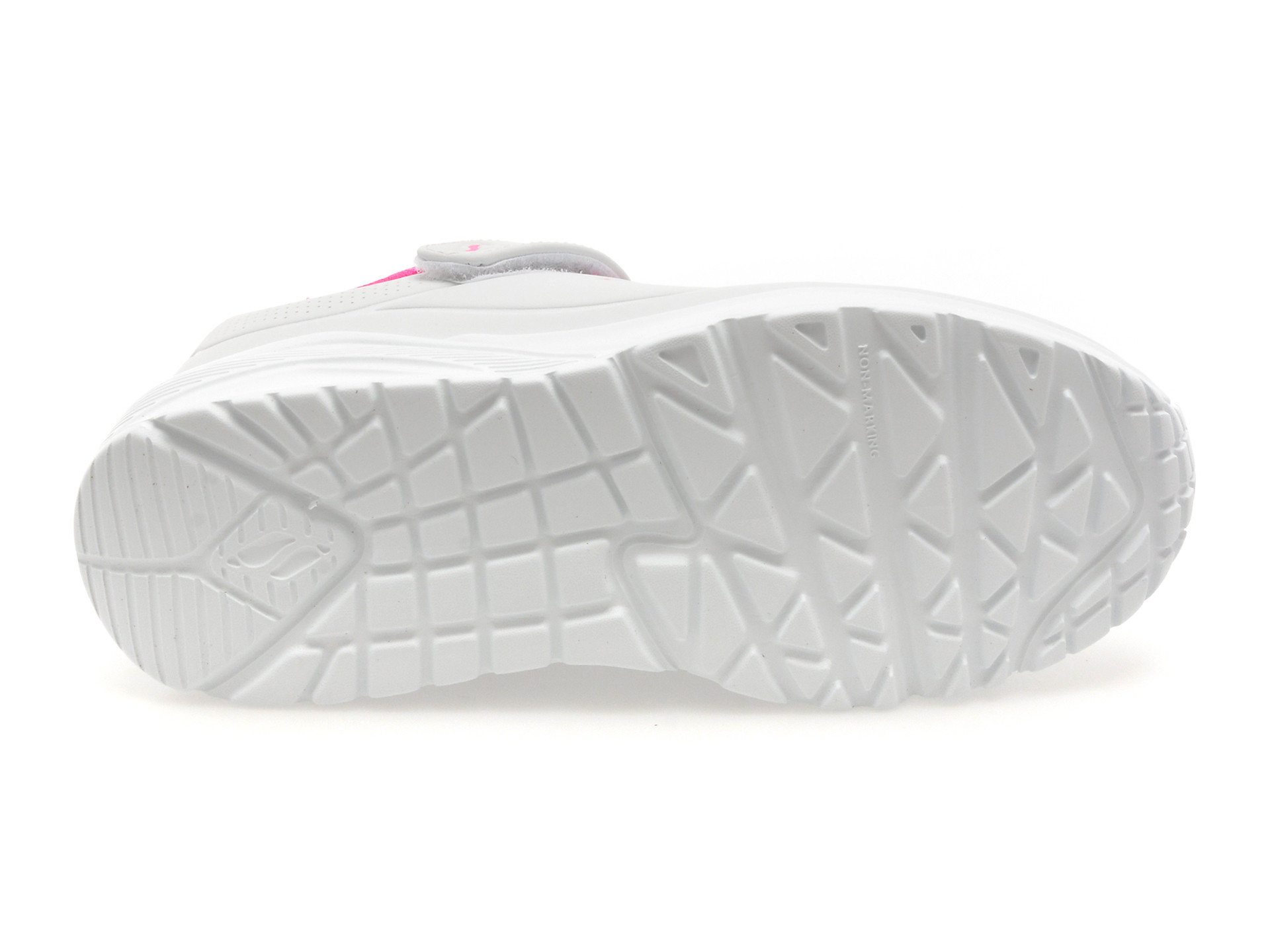 Pantofi sport SKECHERS albi, UNO LITE, din piele ecologica