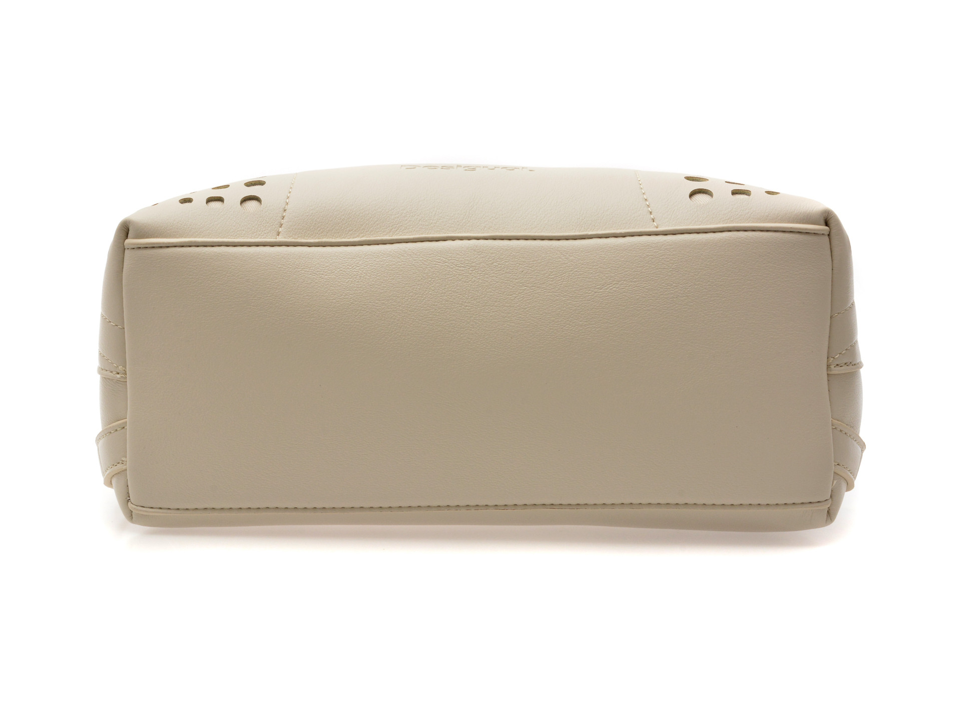 Rucsac DESIGUAL alb, SAKP13, din piele ecologica