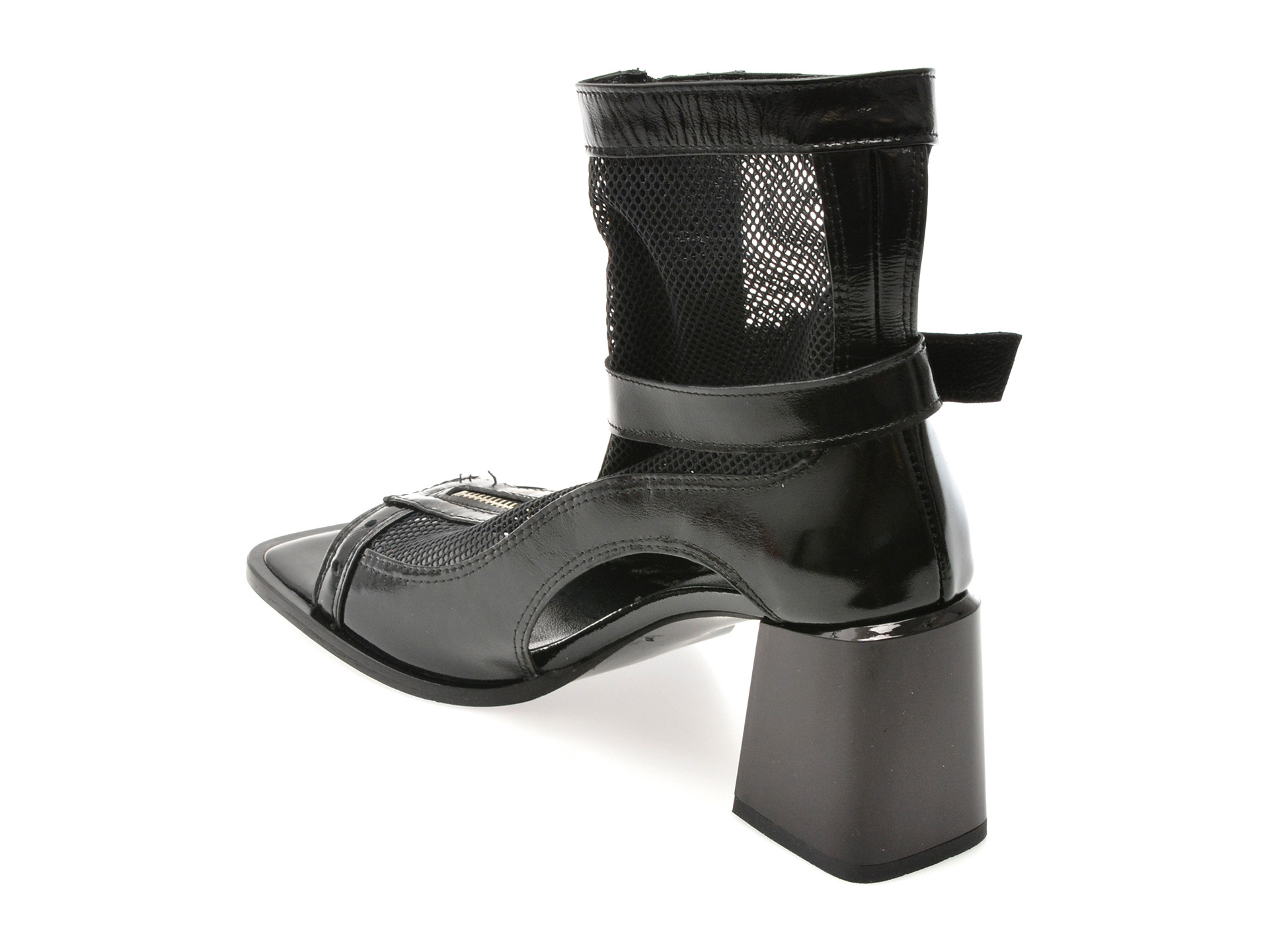 Sandale EPICA negre, 1154, din material textil