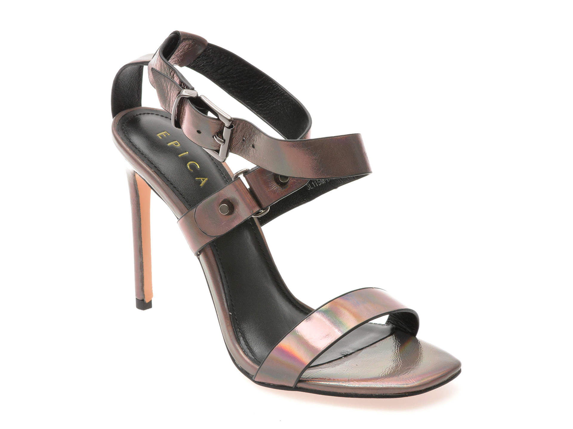 Sandale elegante EPICA gri, 3L115M, din piele naturala