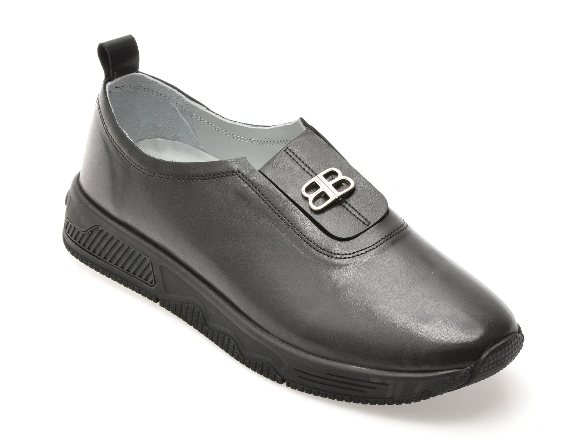 Pantofi IMAGE negri, 1501605, din piele naturala