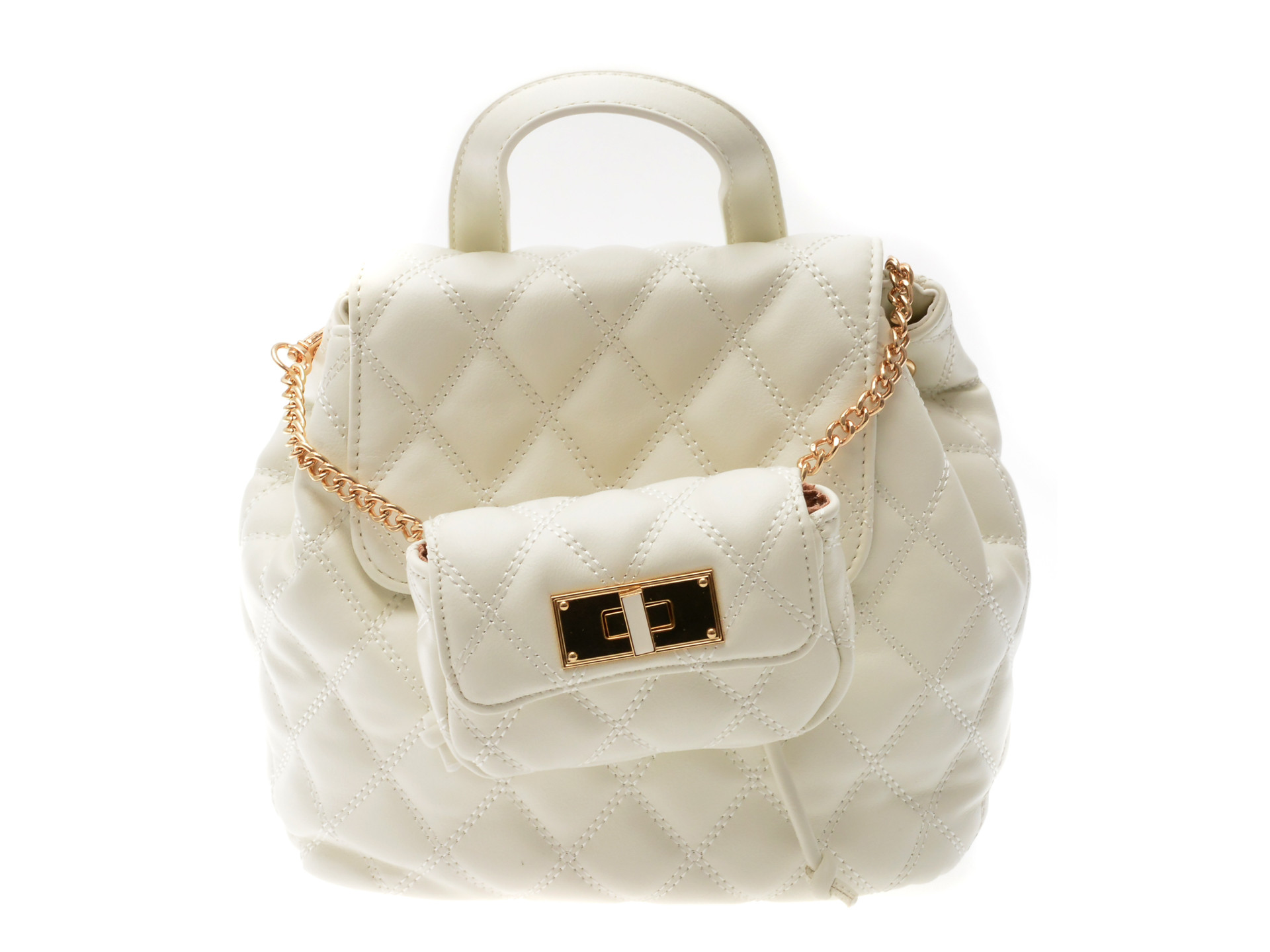 Rucsac ALDO alb, OCAELI 100, din piele ecologica