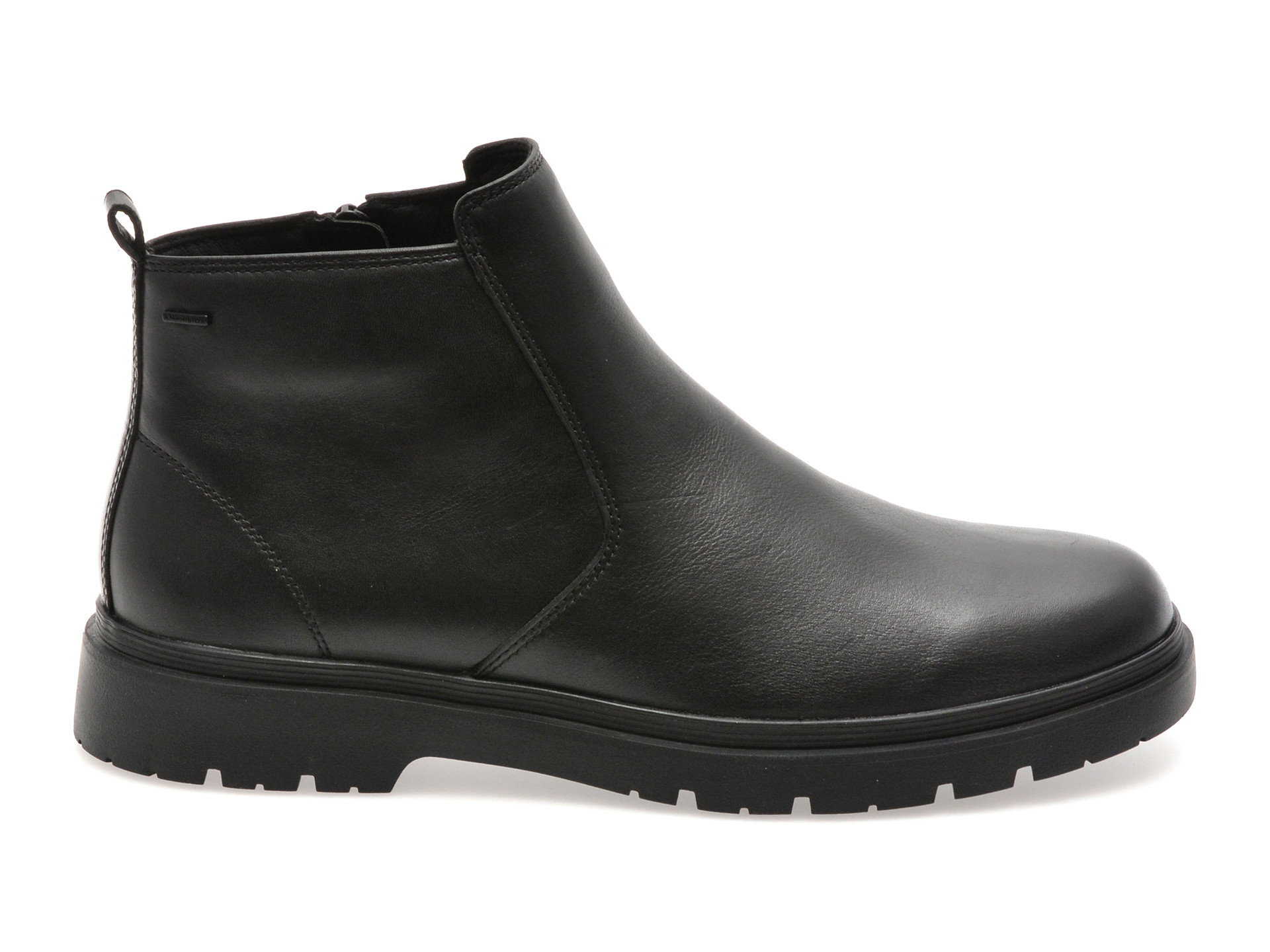 Ghete GEOX negre, U46HNC, din piele naturala