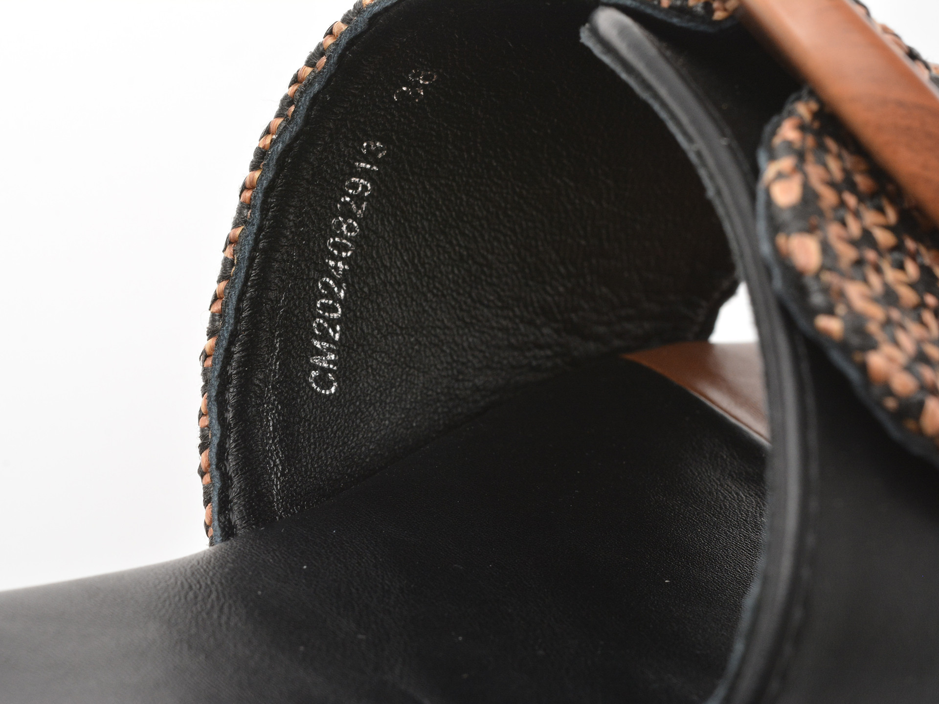 Papuci epica negri 82913 din piele ecologica