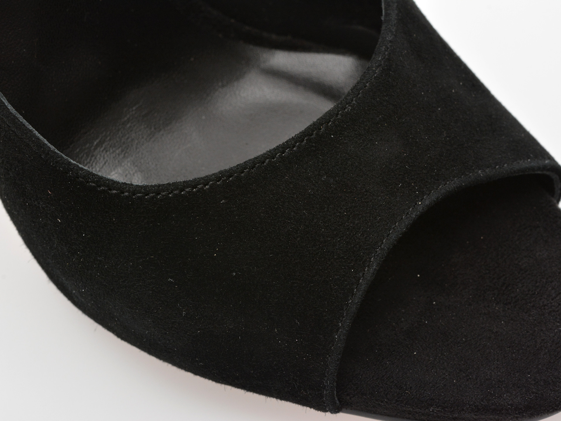 Sandale elegante EPICA negre, E294, din piele intoarsa