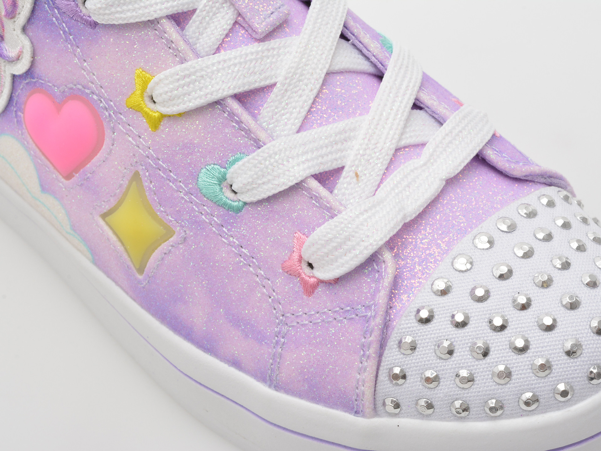 Ghete SKECHERS mov, TWI-LITES 2.0, din piele ecologica