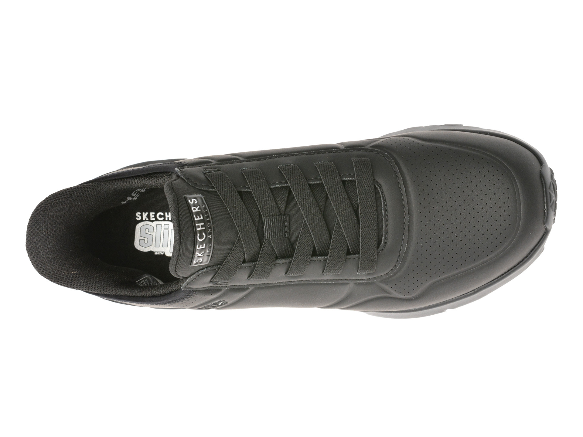 Pantofi sport SKECHERS negri, UNO LITE, din piele ecologica