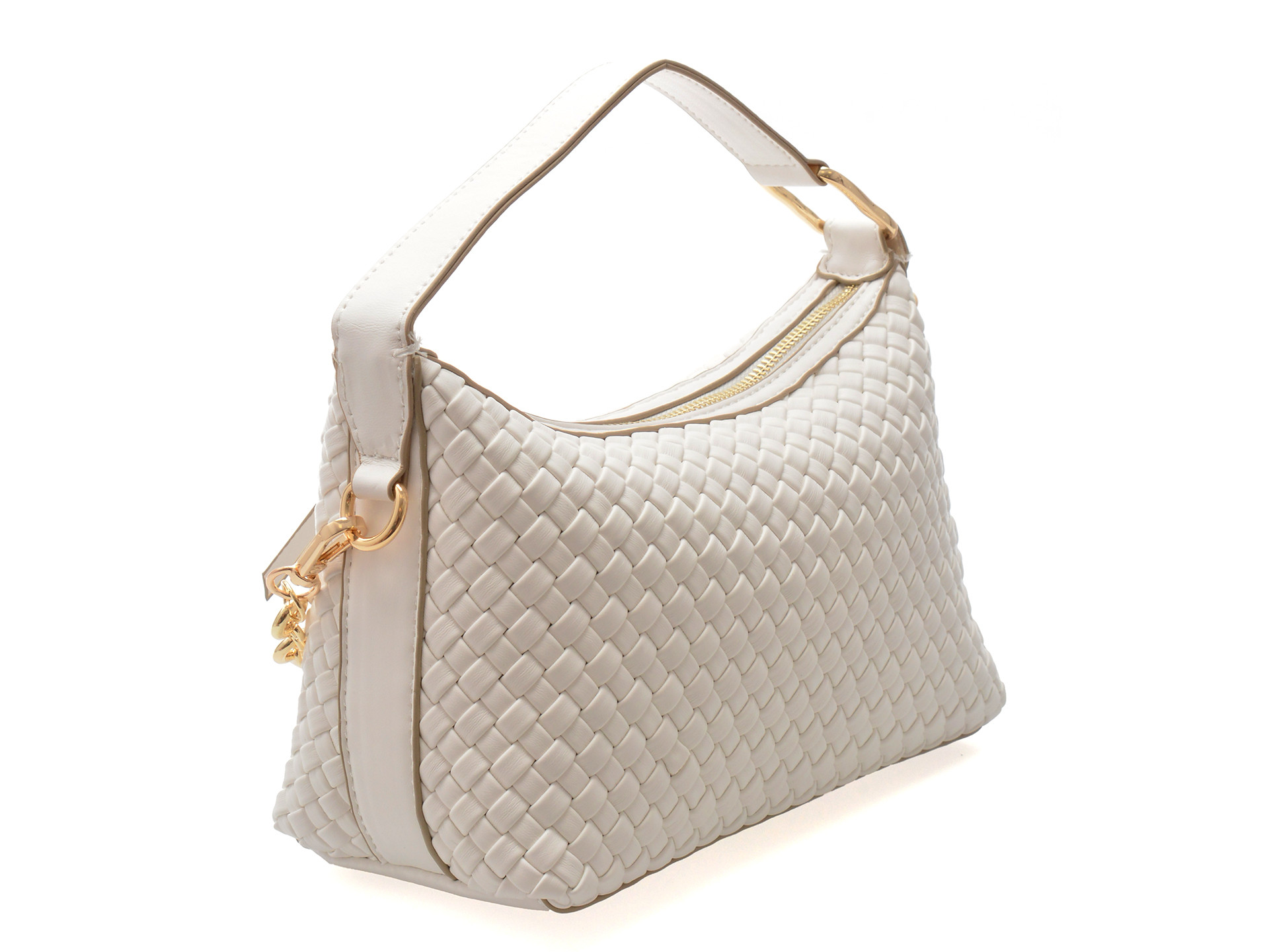 Geanta ALDO alba, PAXTONI 100, din piele ecologica