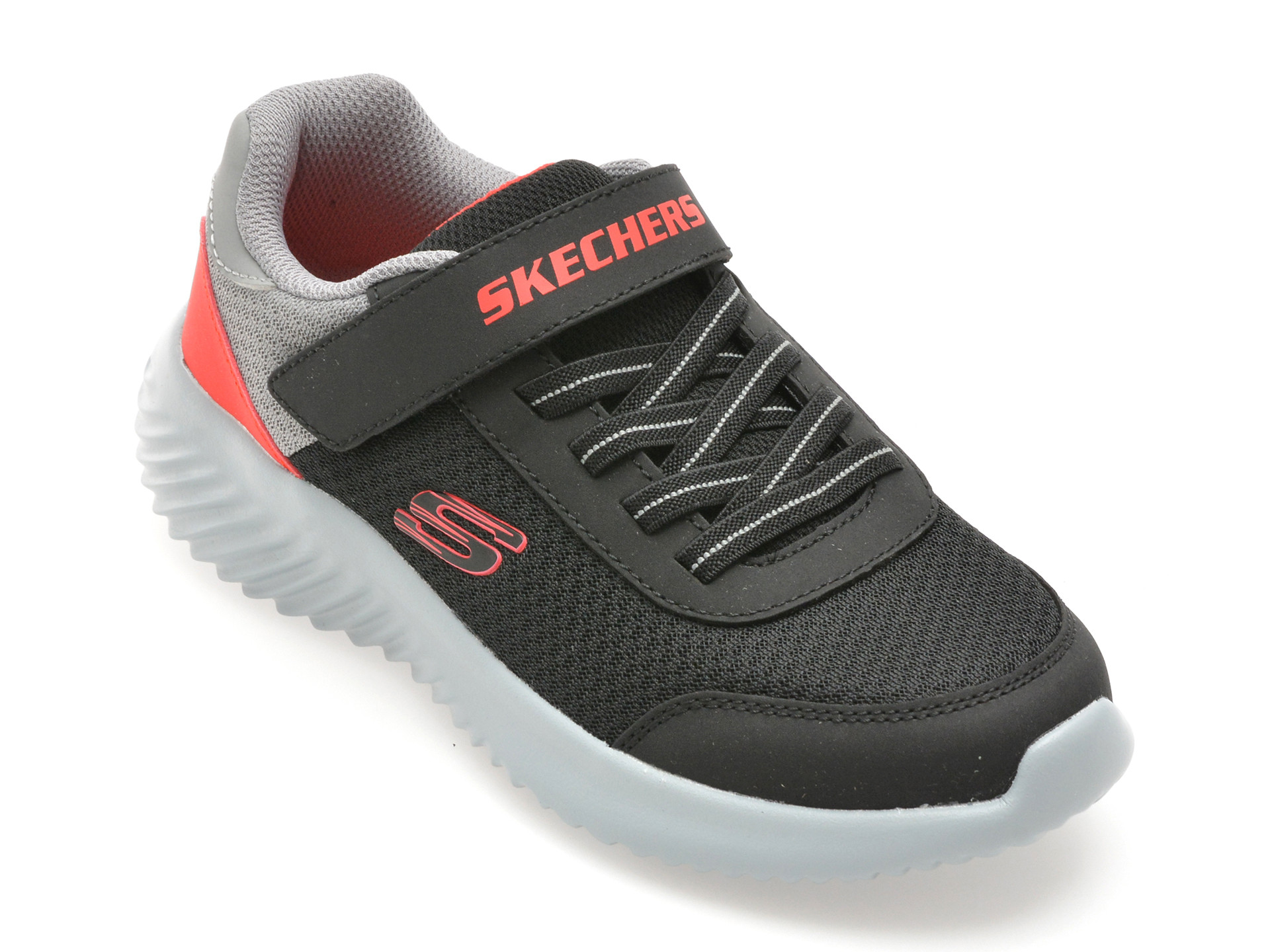 Pantofi sport SKECHERS negri, BOUNDER, din material textil
