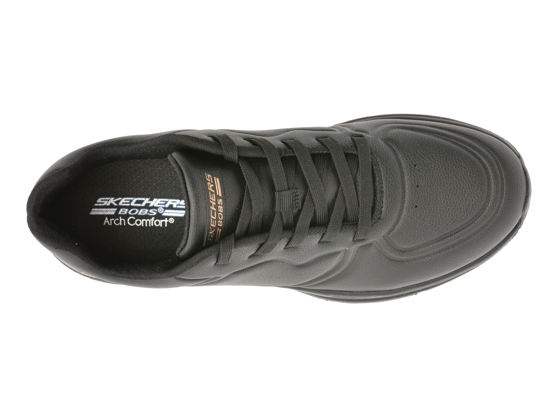 Pantofi sport SKECHERS negri, BOBS ARCH COMFORT B SWEET, din piele ecologica
