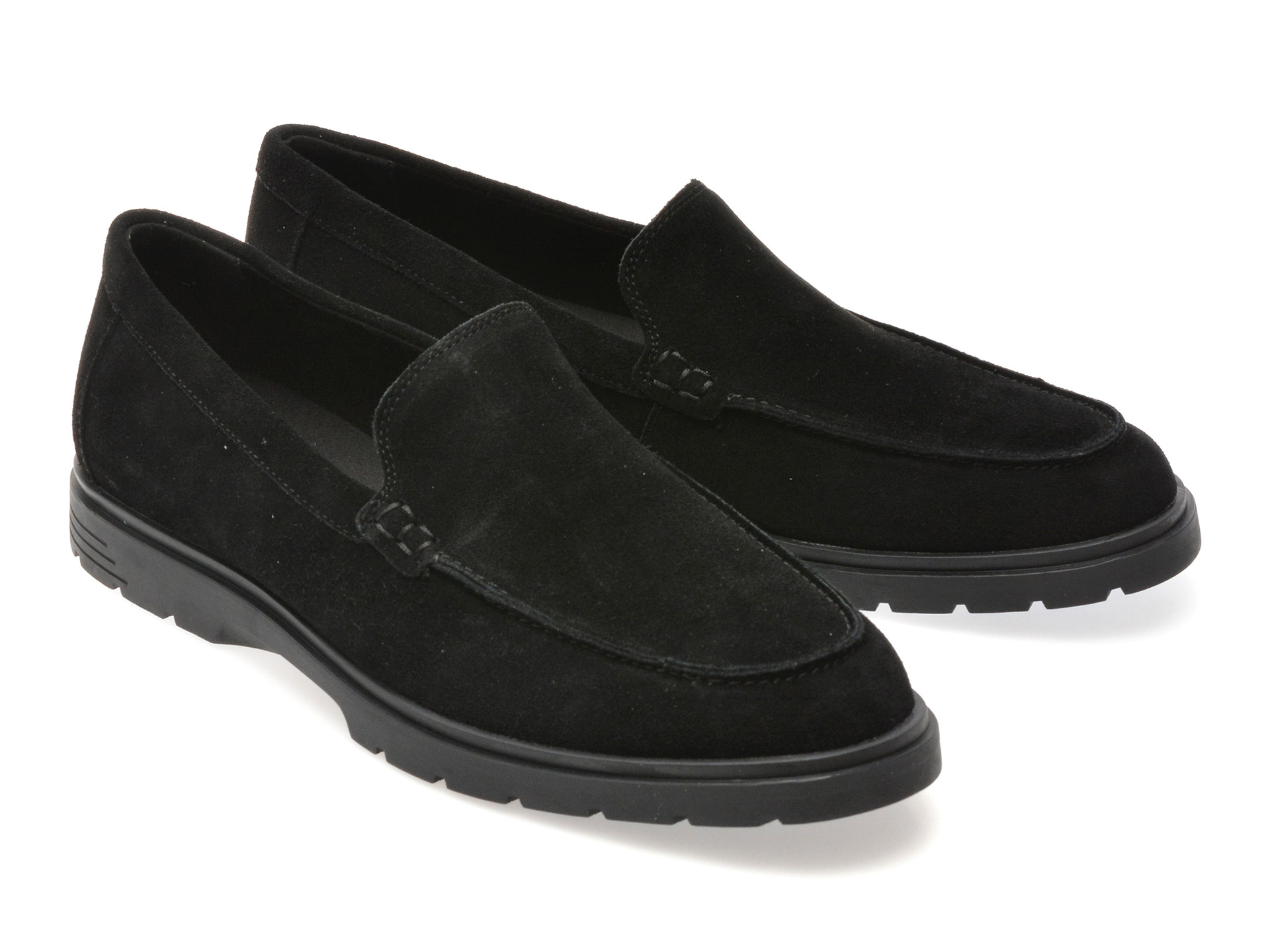 Mocasini eleganti ALDO negri, SEATIDE 008, din piele intoarsa