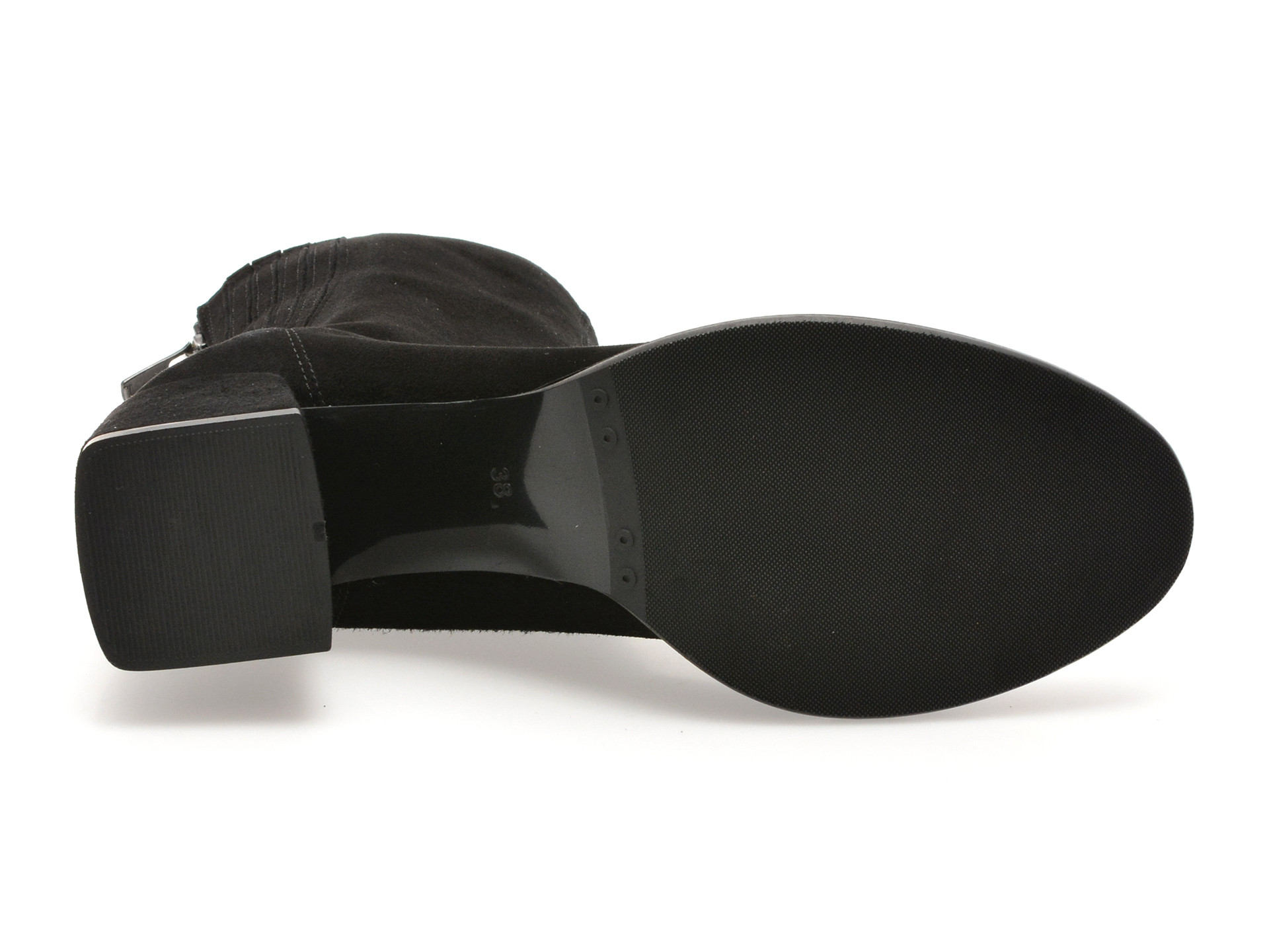 Ghete EPICA negre, 2771083, din piele intoarsa