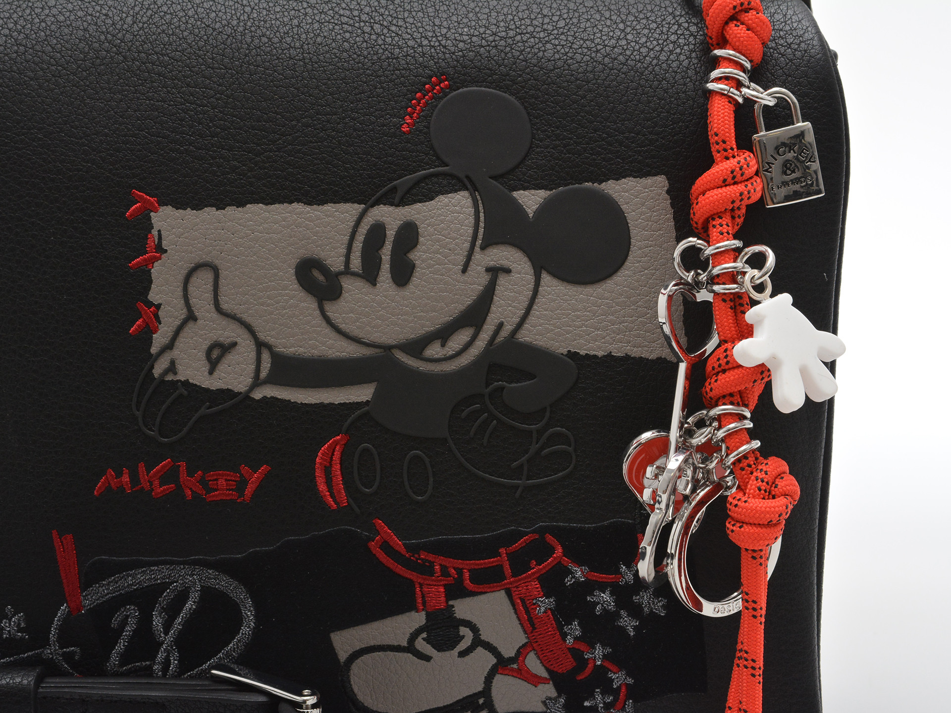 Geanta DESIGUAL neagra, WAXP19, din piele ecologica