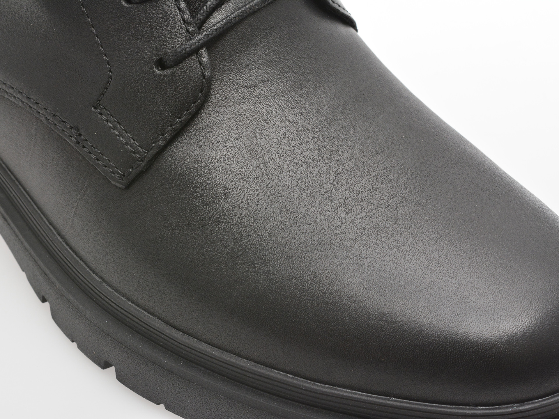 Ghete GEOX negre, U56HNA, din piele naturala