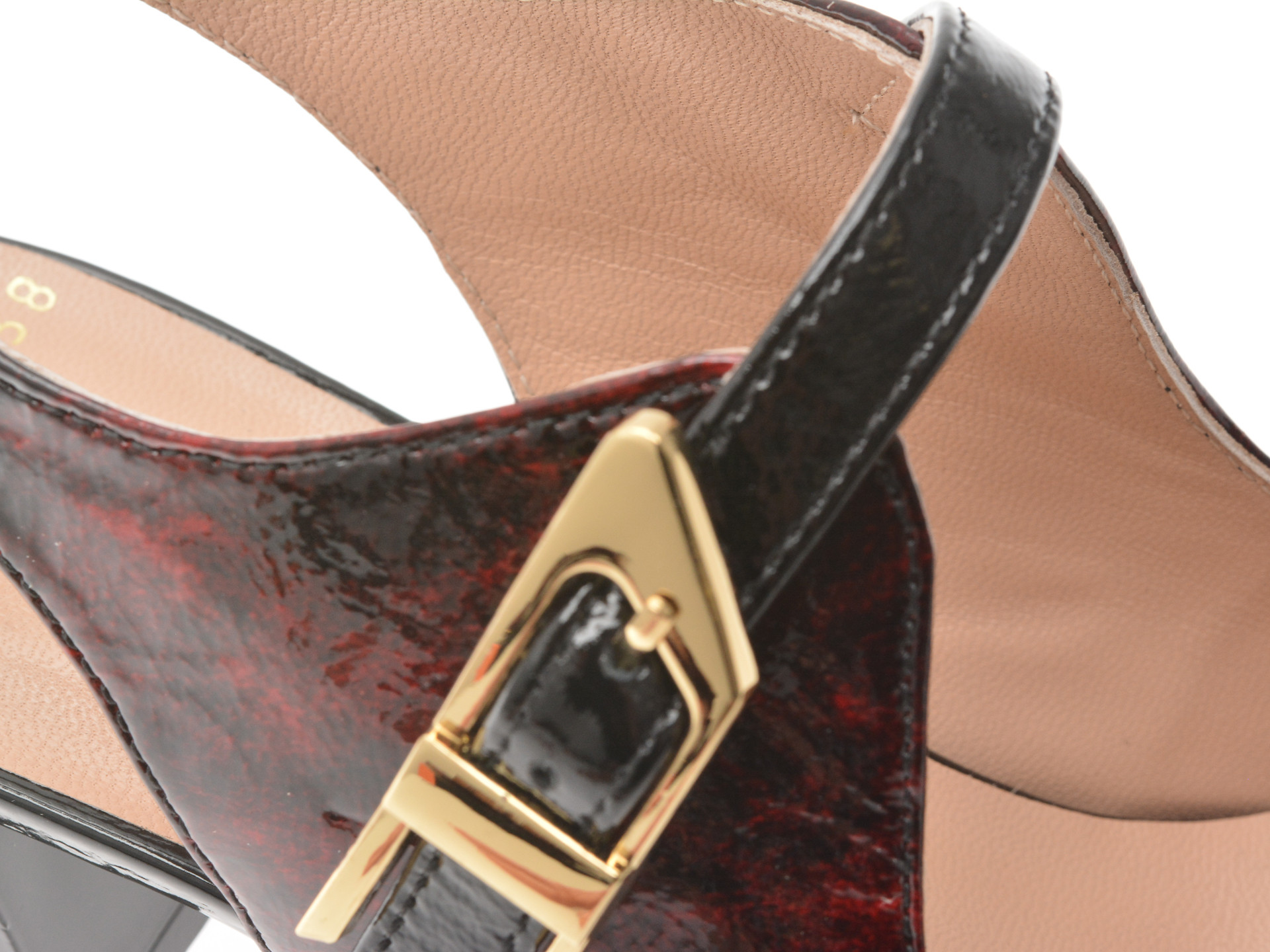 Pantofi EPICA visinii, 6020182, din piele naturala lacuita