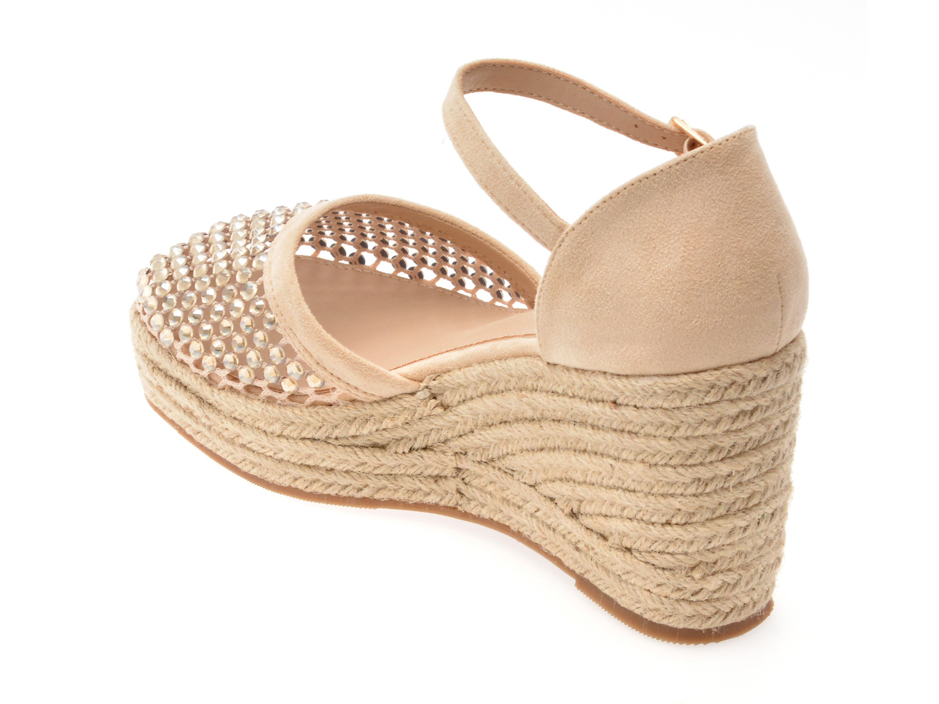 Sandale LAURA BIAGIOTTI bej, 9103, din material textil