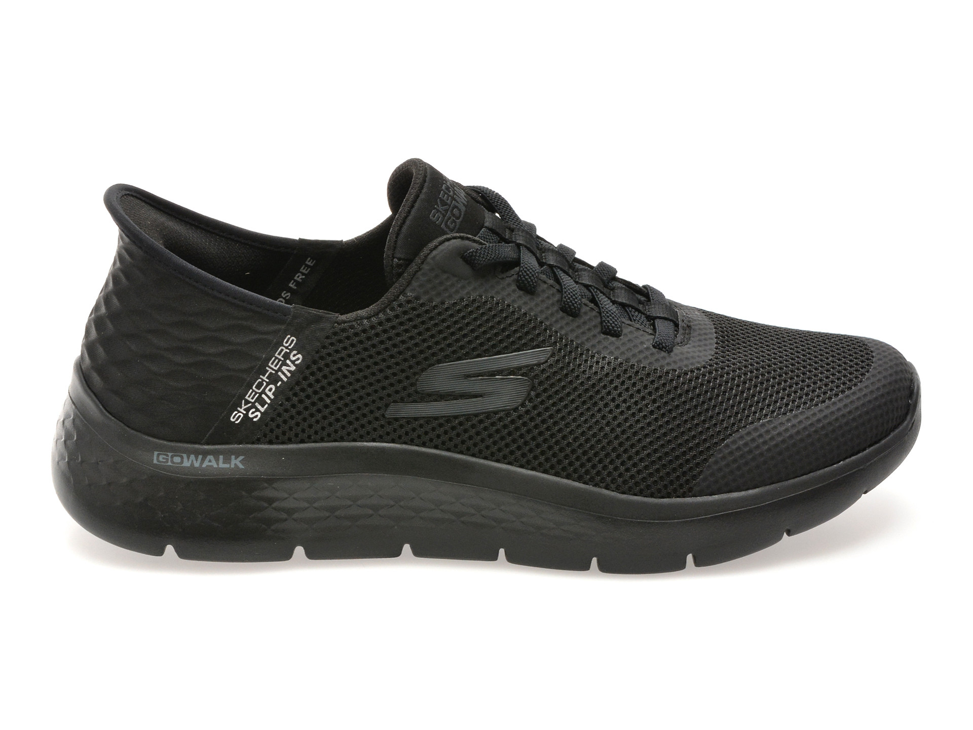 30Pantofi sport SKECHERS negri, GO WALK FLEX, din material textil