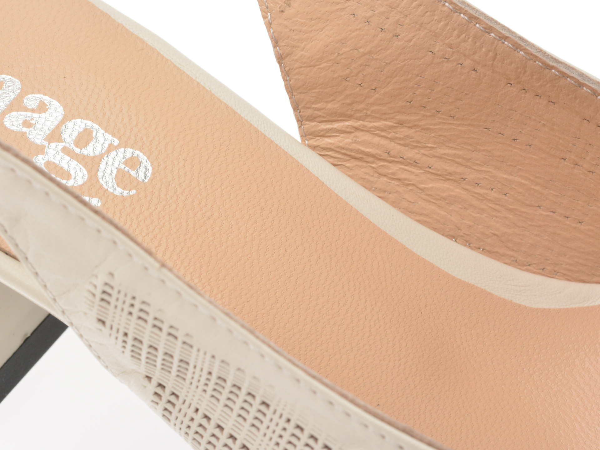 Pantofi IMAGE bej, 28802, din piele naturala