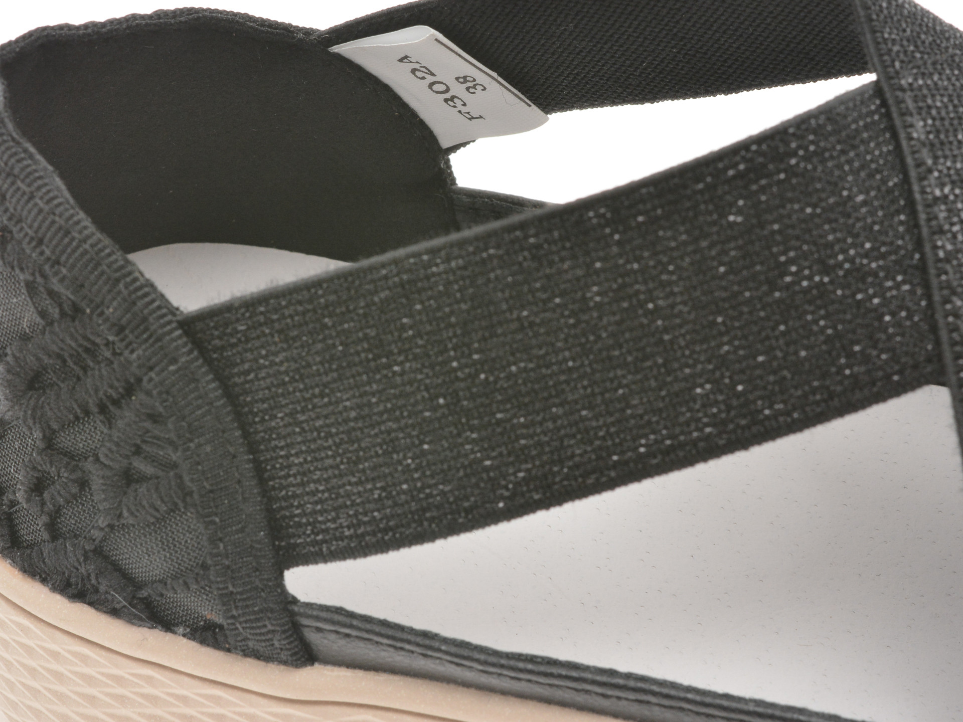 Pantofi EPICA negri, 302, din material textil