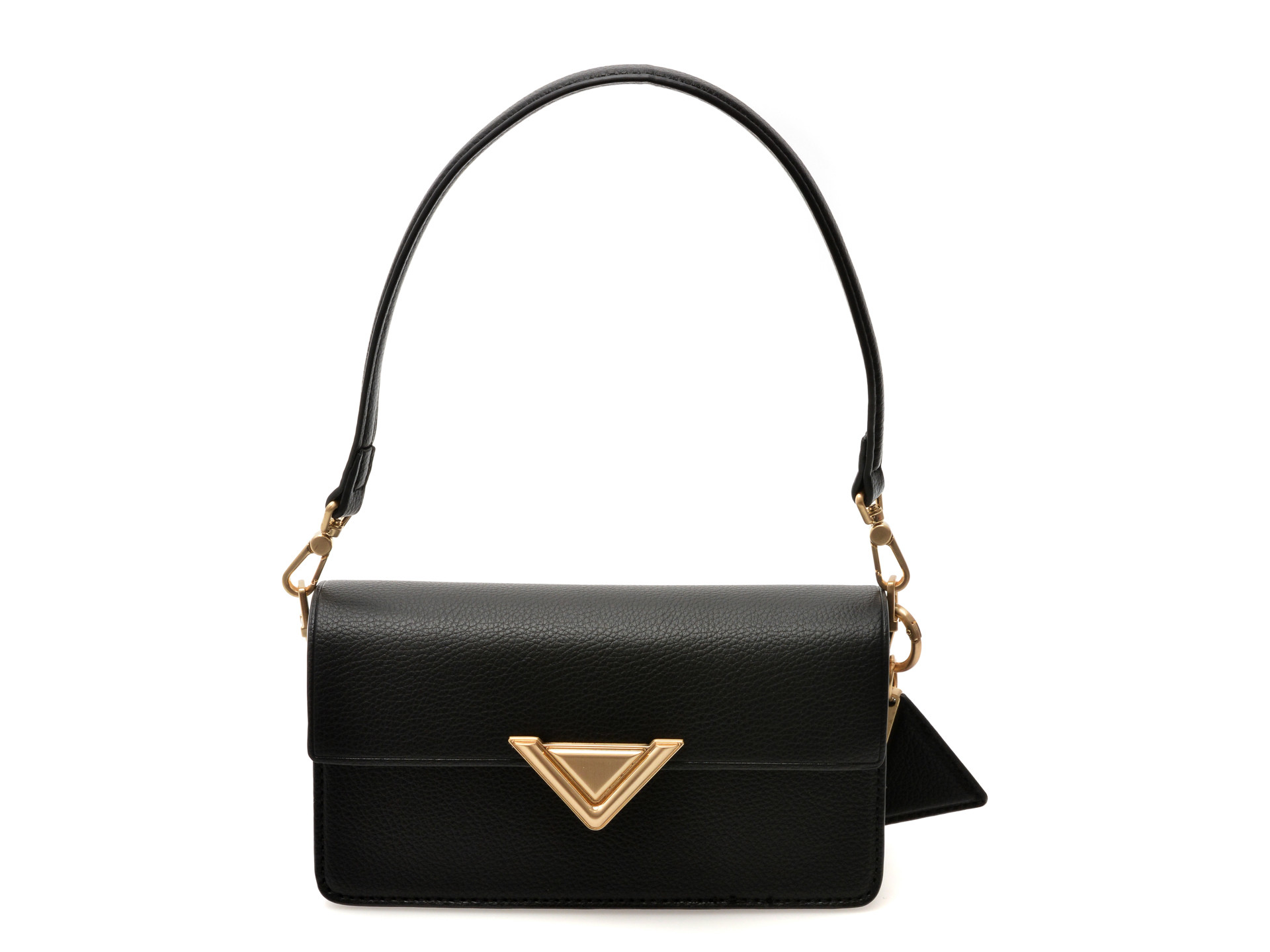 Geanta ALDO neagra, LUXE CARRY, din piele ecologica