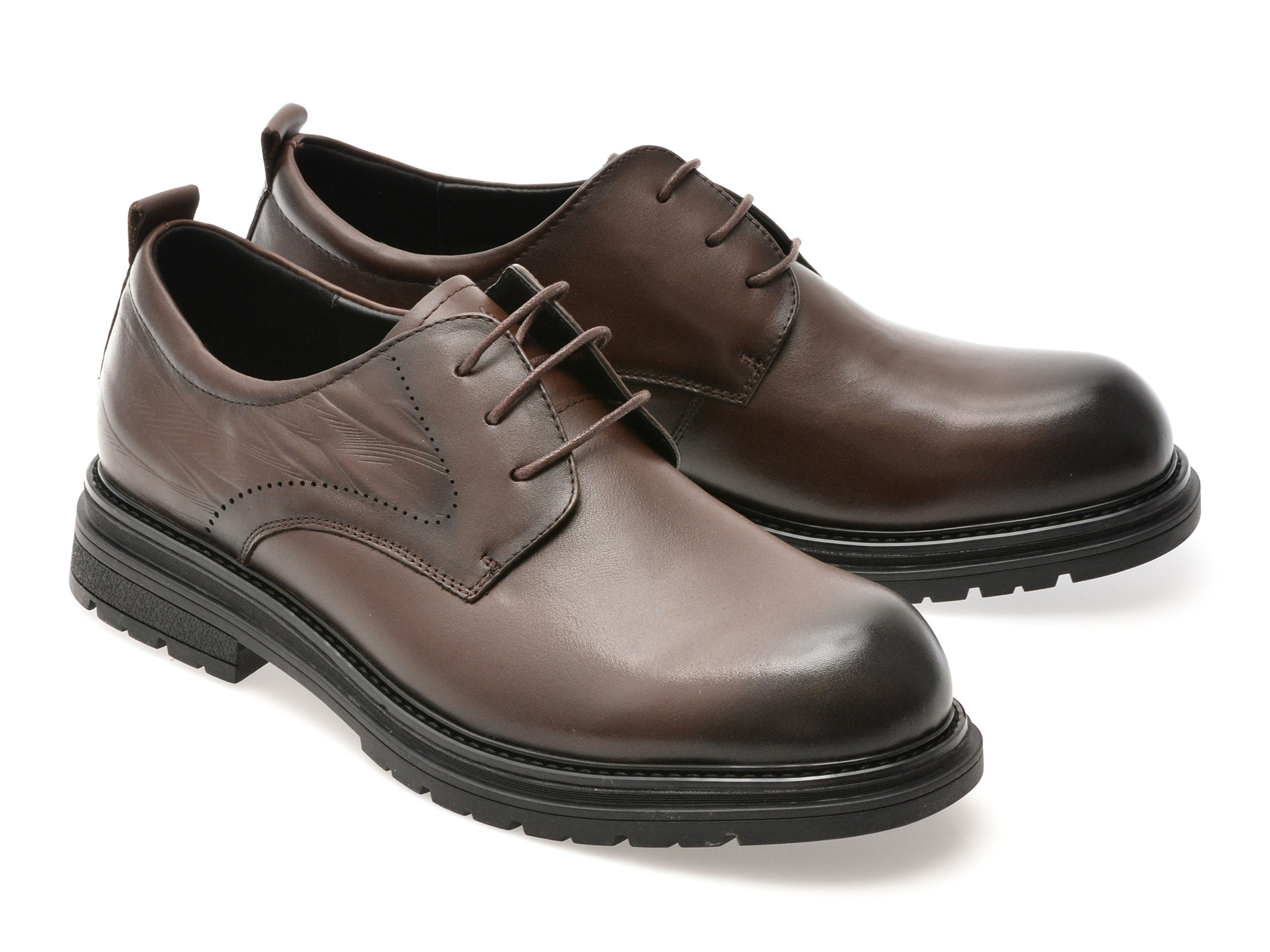 Pantofi EPICA maro, 9755, din piele naturala