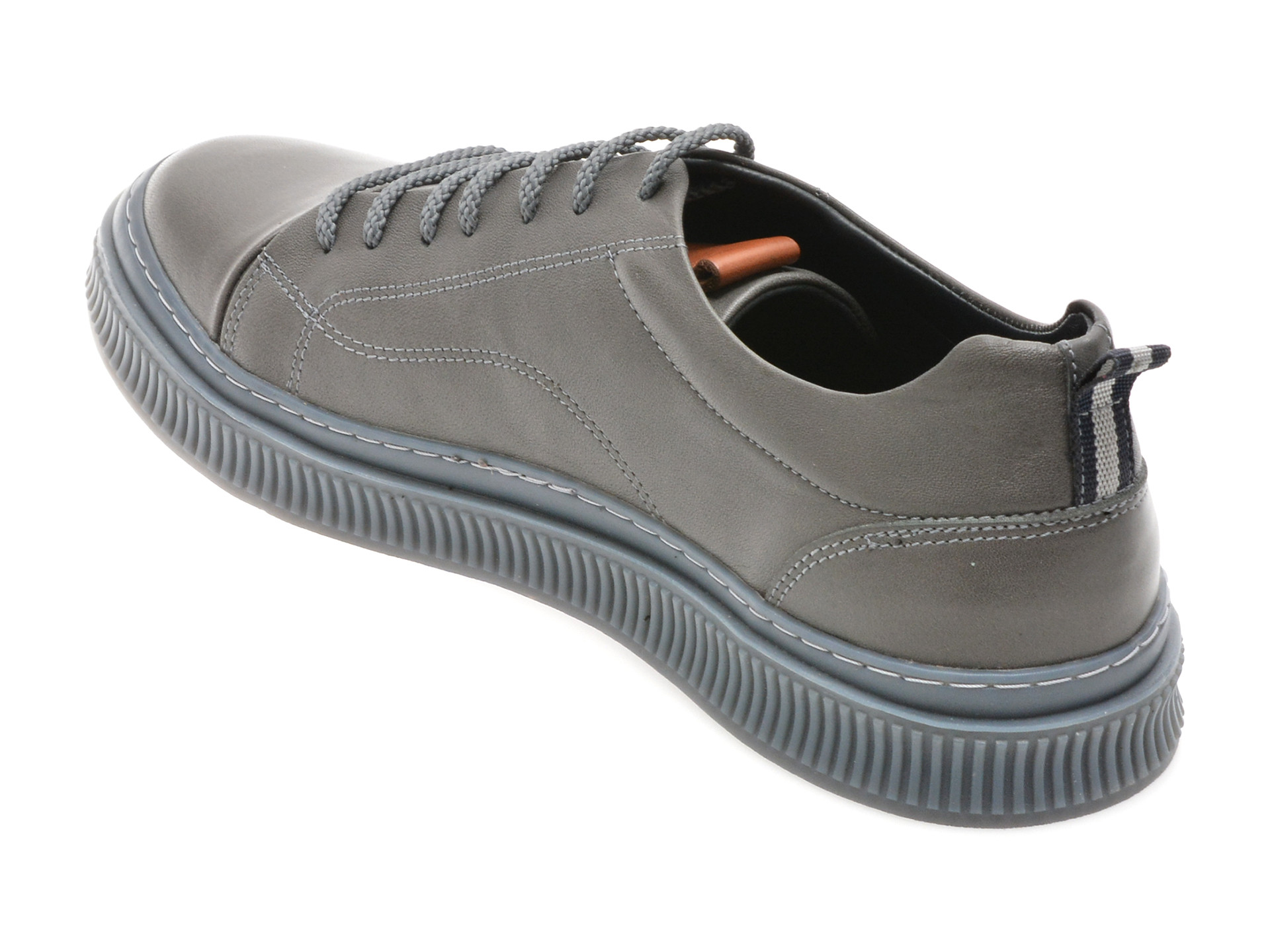 Pantofi sport OTTER gri, AST1, din piele naturala