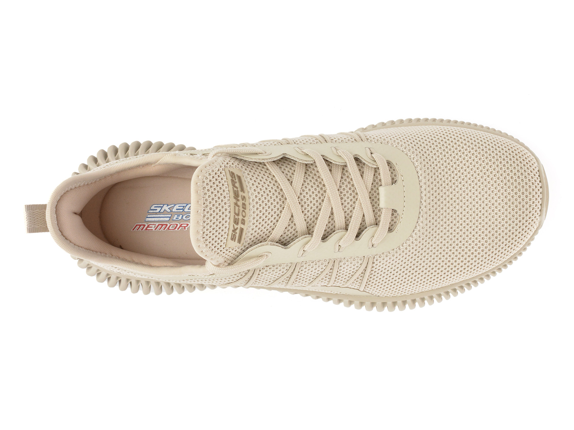 Pantofi sport SKECHERS bej, BOBS GEO , din piele ecologica