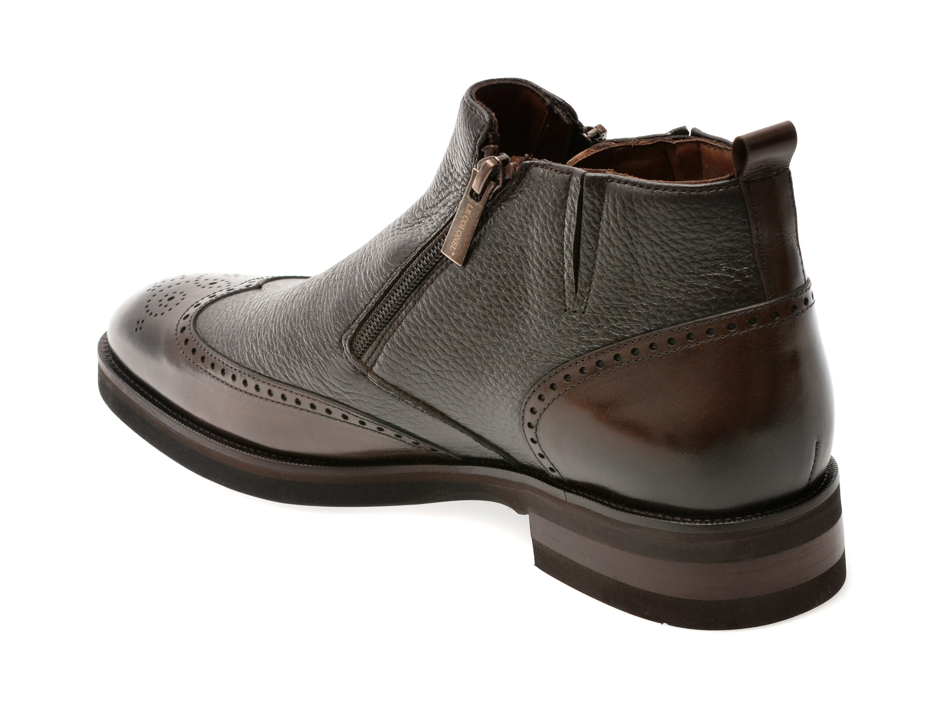 Ghete elegante LE COLONEL maro, 40940, din piele naturala